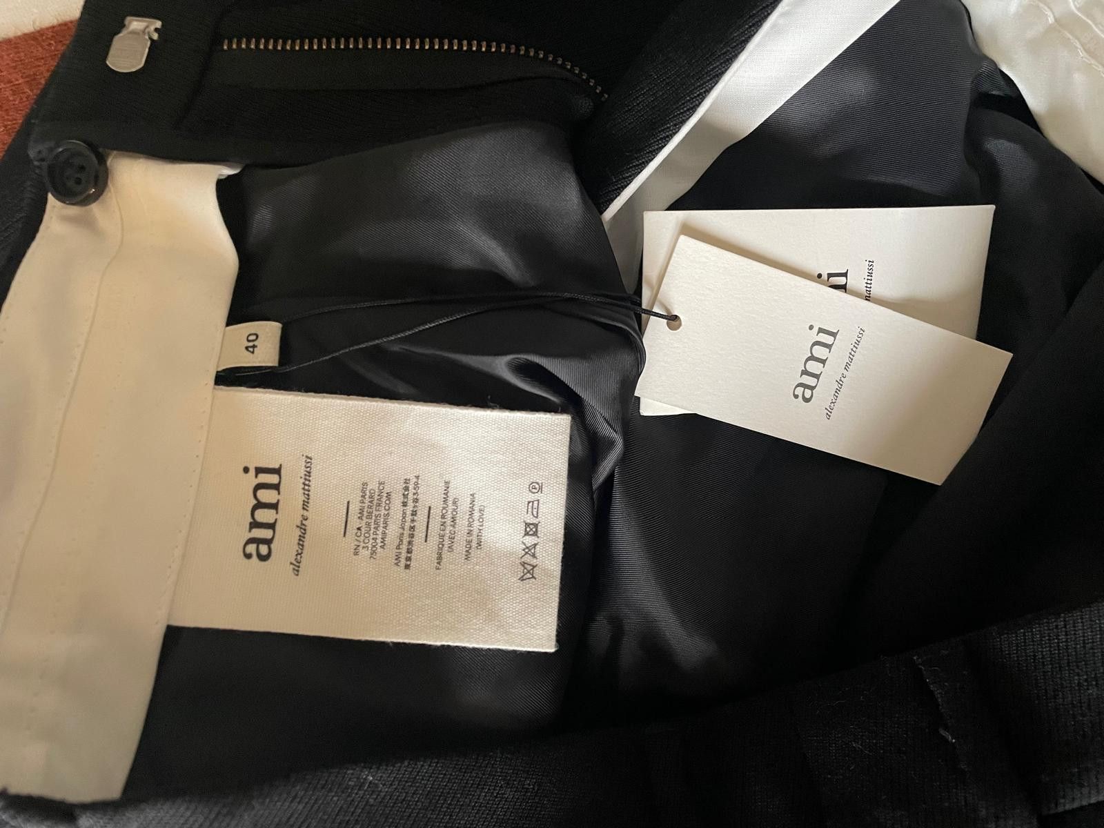 AMI AMI black Wool pants Size 28" / US 6 / IT 42 - 5 Thumbnail