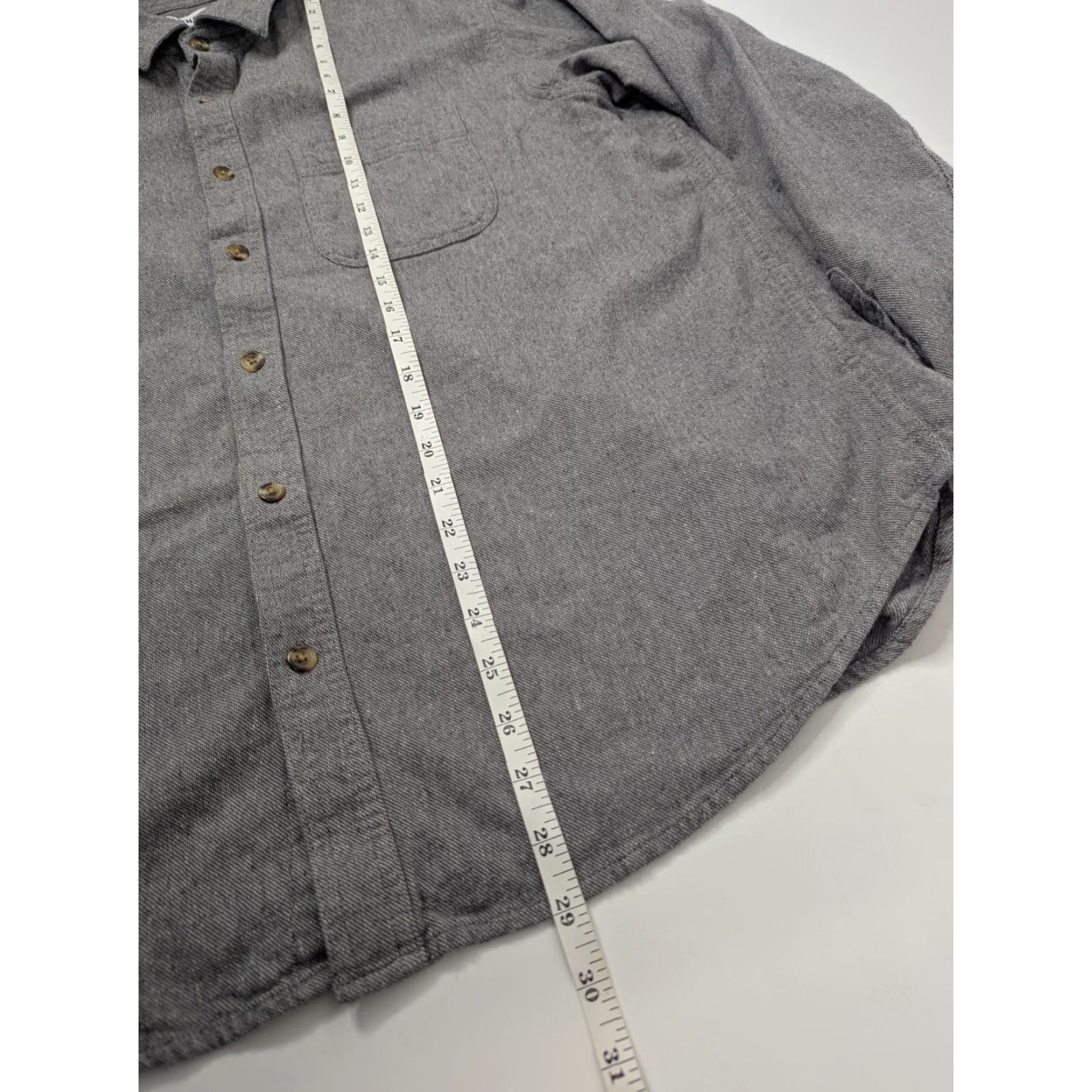 Old Navy Old Navy Button-Up Shirt XL Gray Long Sleeve Flannel Cotton Size US XL / EU 56 / 4 - 5 Thumbnail