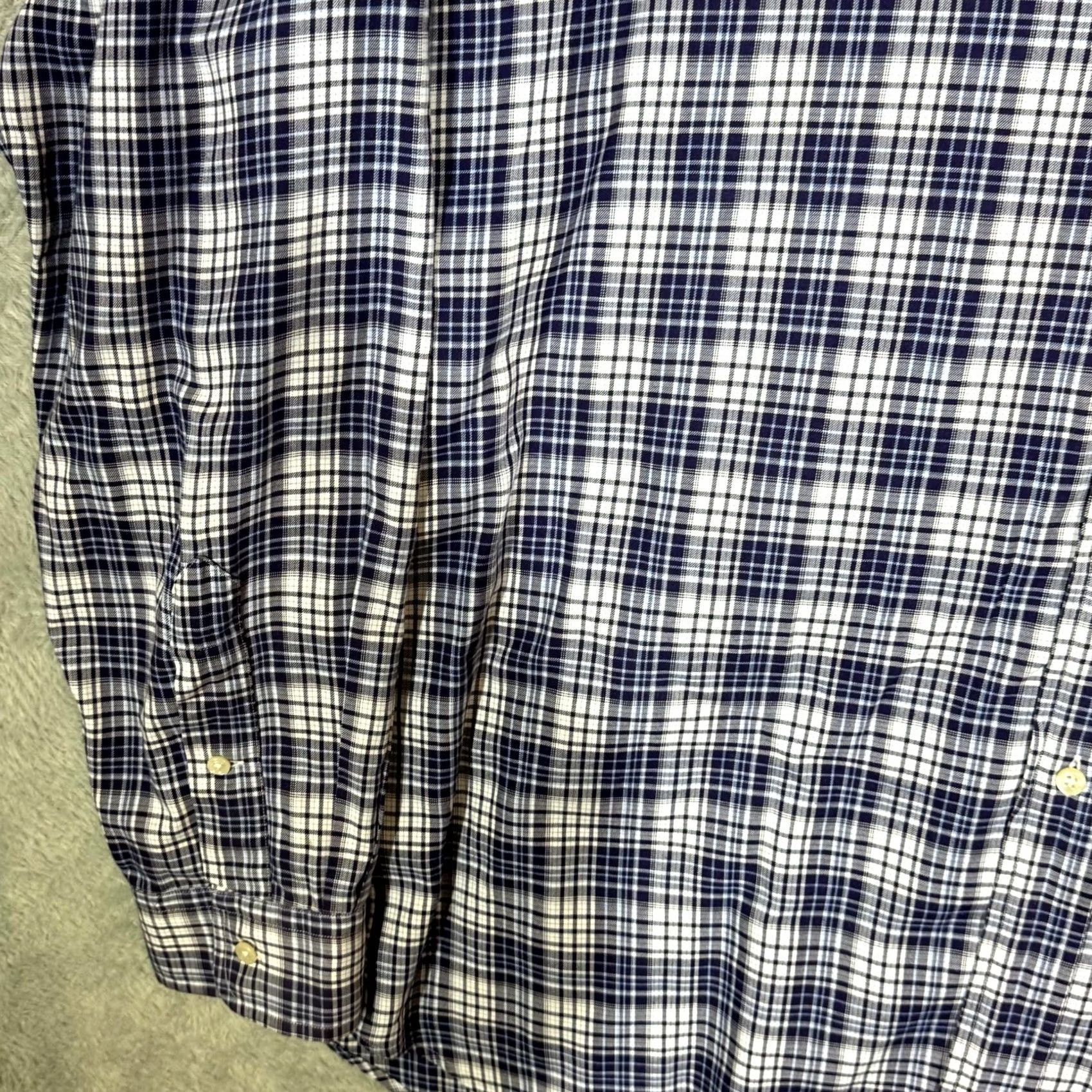 Ralph Lauren Ralph Lauren Blake Button-Down Shirt XL Blue Plaid Cotton Long Sleeve Button-Up Mens Regular Fit Size US XL / EU 56 / 4 - 3 Thumbnail