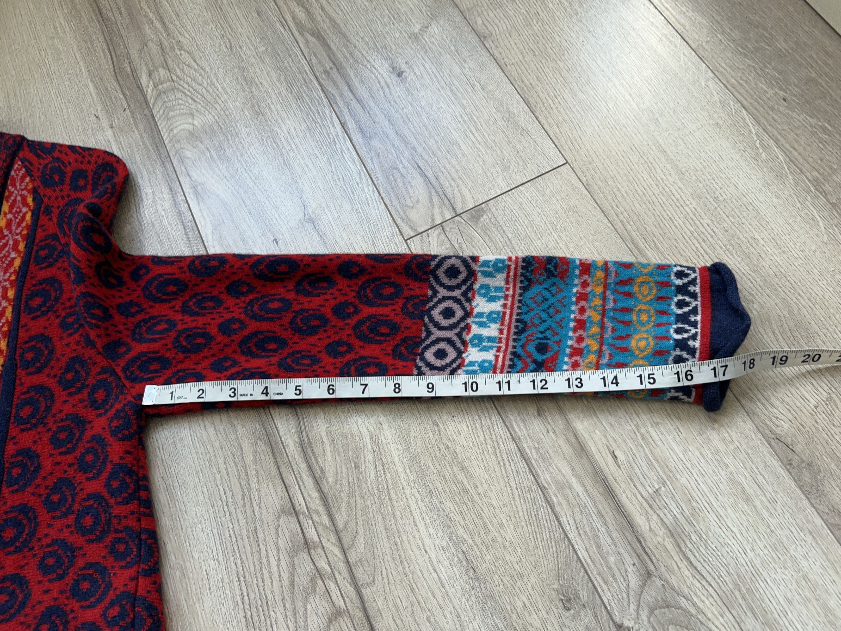 Traditional Weatherwear × Vintage Womens IVKO Colourful Jacket Cardigan Sweater Wool Geometric Size XS / US 0-2 / IT 36-38 - 14 Thumbnail
