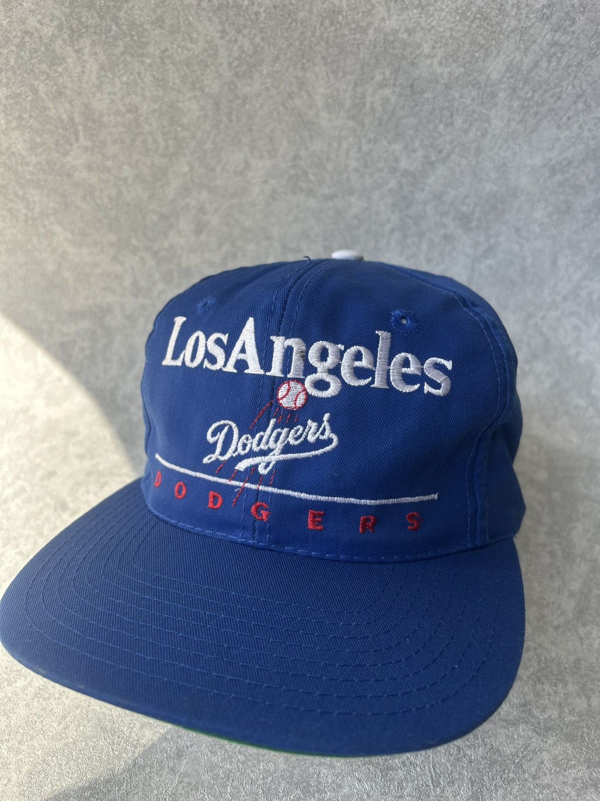 Twins Vintage 90s Los Angeles Dodgers Split Bar SnapBack Hat Rare Size ONE SIZE - 6 Thumbnail
