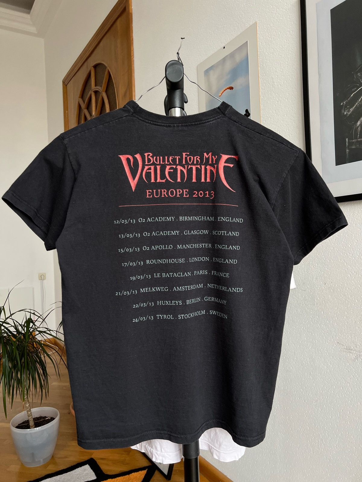 Band Tees × Vintage VINTAGE Y2K BULLET FOR MY VALENTINE SCREAM AIM TOUR BAND TEE Size US M / EU 48-50 / 2 - 2 Thumbnail