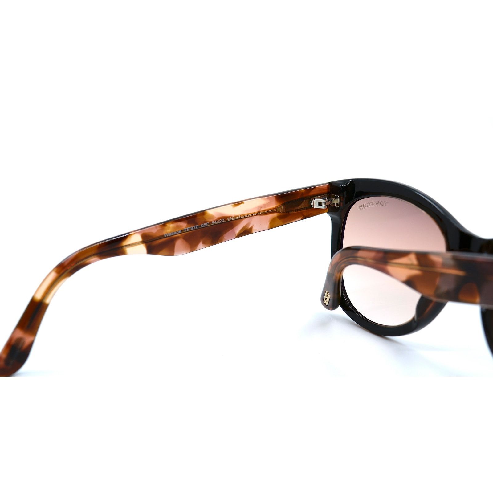 Tom Ford TOM FORD WALLACE TF870 05F BLACK/ HAVANA BROWN SUNGLASSES Size ONE SIZE - 8 Thumbnail