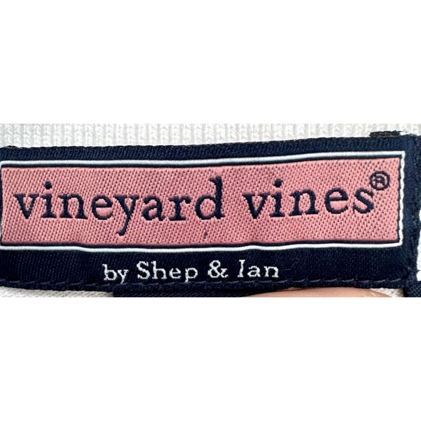 Vineyard Vines VINEYARD VINES Polo Shirt Regular Mens Large White Short Sleeve Logo Rugby Casual Polo Comfort Walking Outdoor 100% Cotton Modern Fit Size US L / EU 52-54 / 3 - 4 Thumbnail
