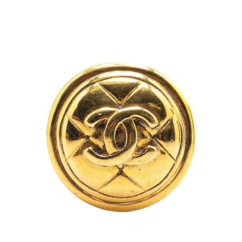 Chanel Chanel Chanel Coco Mark Matelassé Brooch Metal Brooch DUTY FREE for USA Size ONE SIZE - 1 Thumbnail