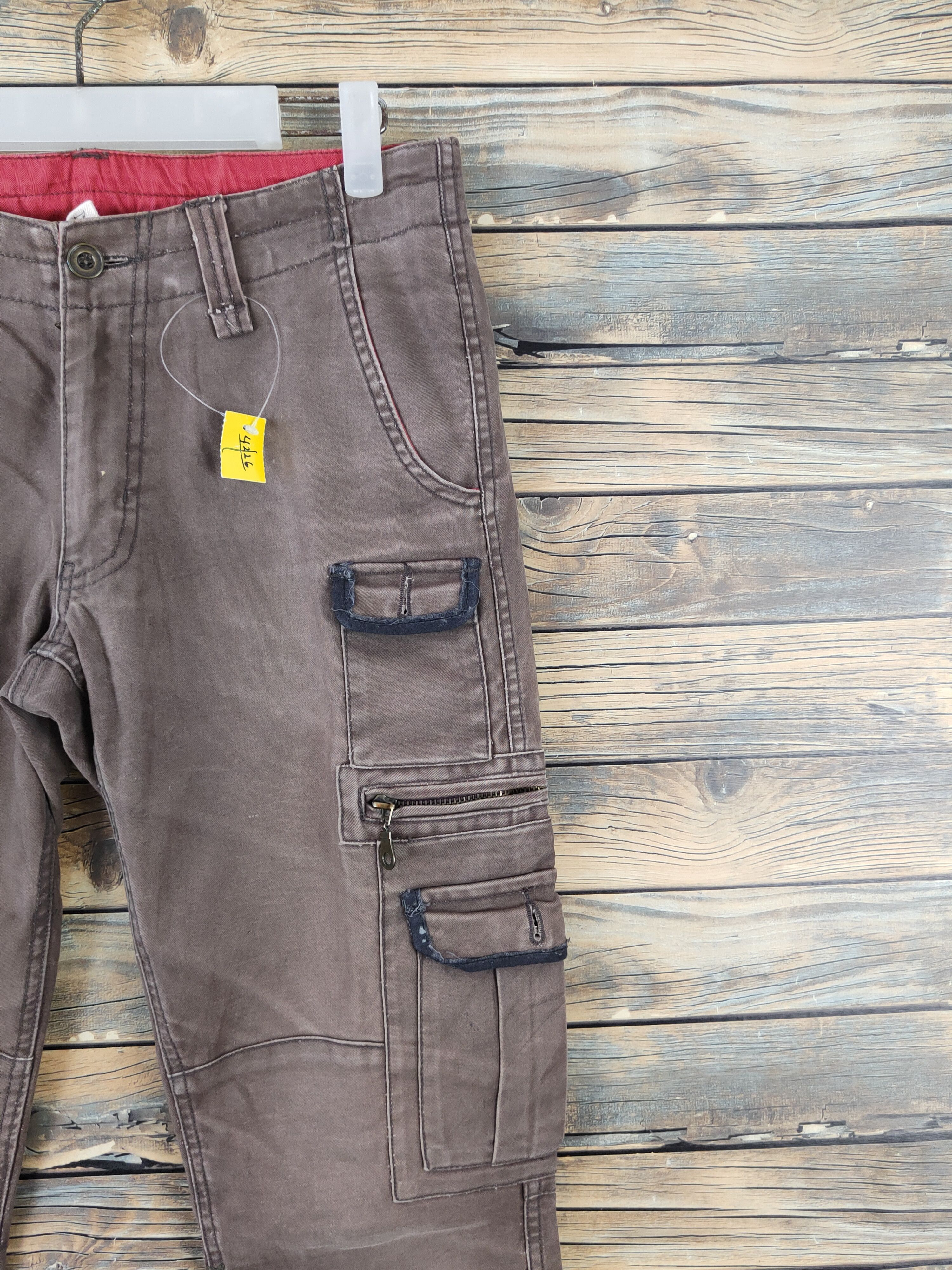 Japanese Brand DL Daily News Brown Multipocket Tactical Cargo Pants #W1847 Size US 30 / EU 46 - 5 Thumbnail