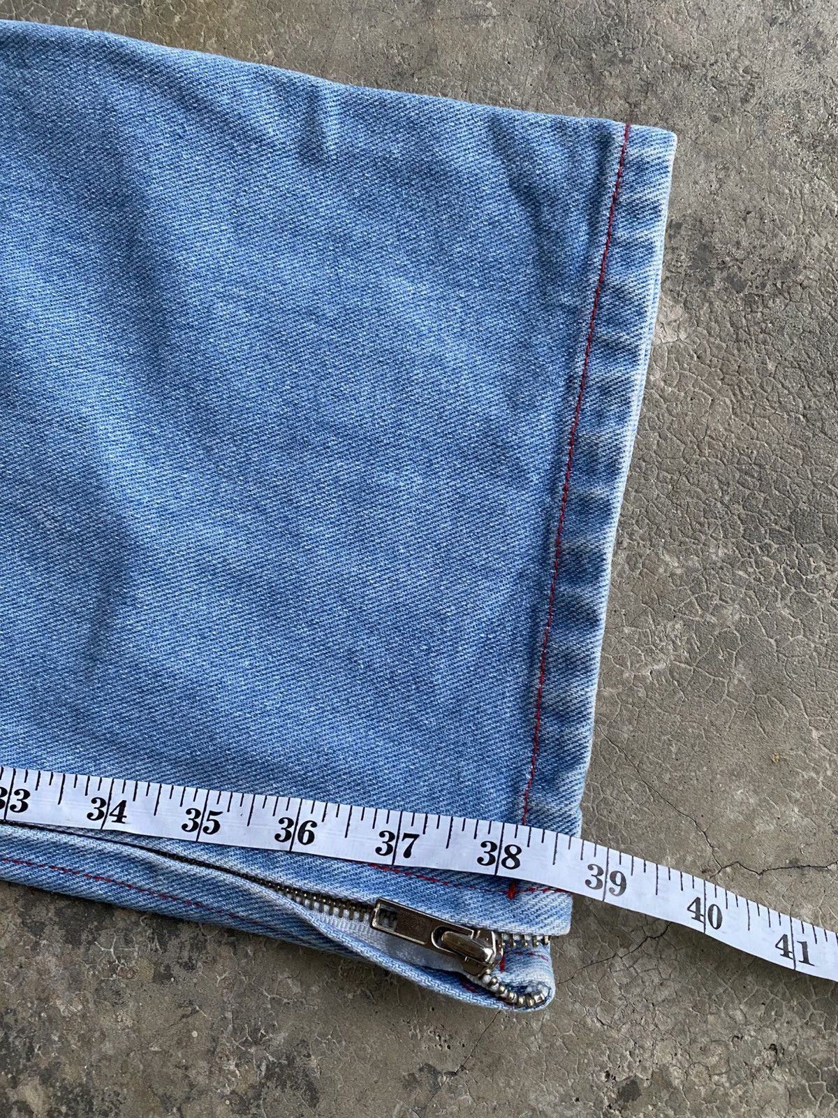 Japanese Brand M.Y.OB NYC Rappers style Jeans with Zipper Leg Size US 34 / EU 50 - 7 Thumbnail