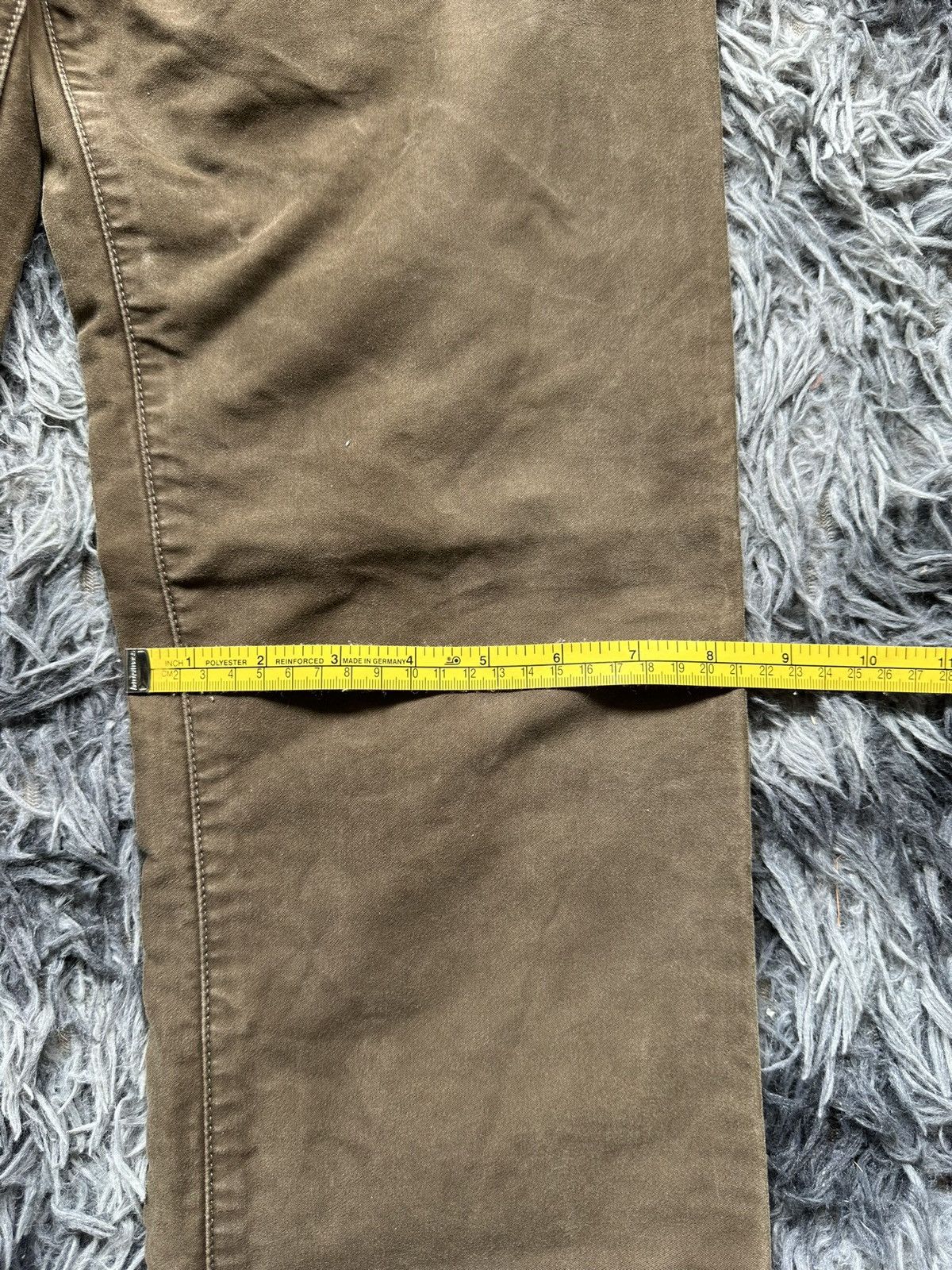 Tete Homme 00's Tete Homme moleskin mudwash khakis flared pant Size US 31 - 18 Thumbnail
