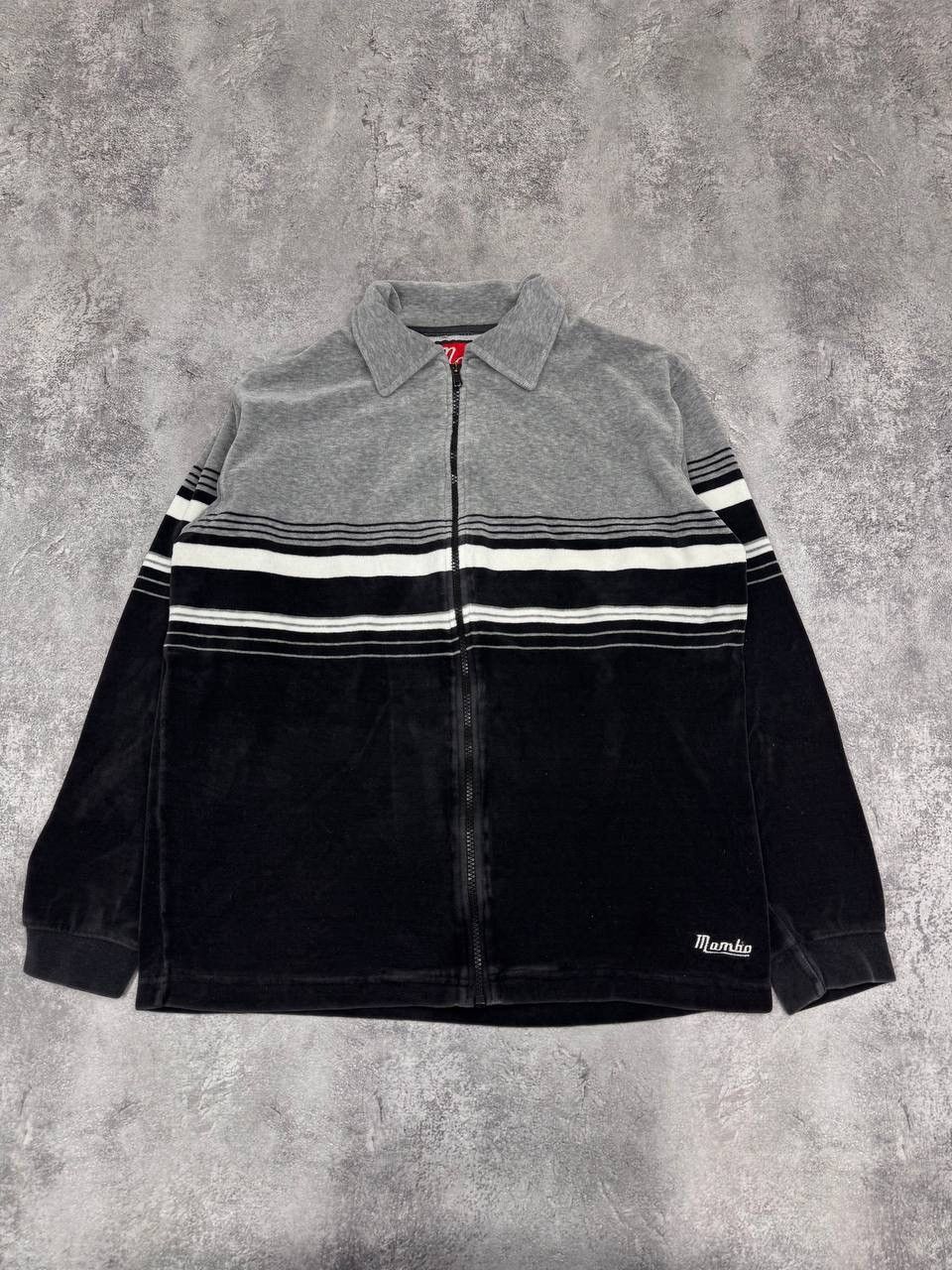 Mambo Mambo Men's Velour Zip Sweatshirt Black Grey Size L Size US L / EU 52-54 / 3 - 1 Thumbnail