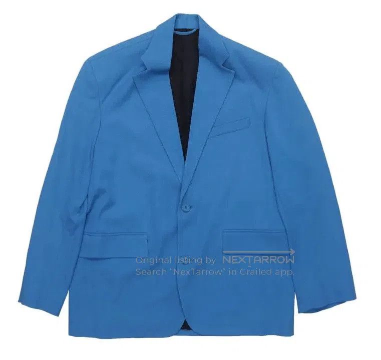 Balenciaga Balenciaga Blue Single-Breasted Suit Jacket. Size US L / EU 52-54 / 3 - 1 Thumbnail