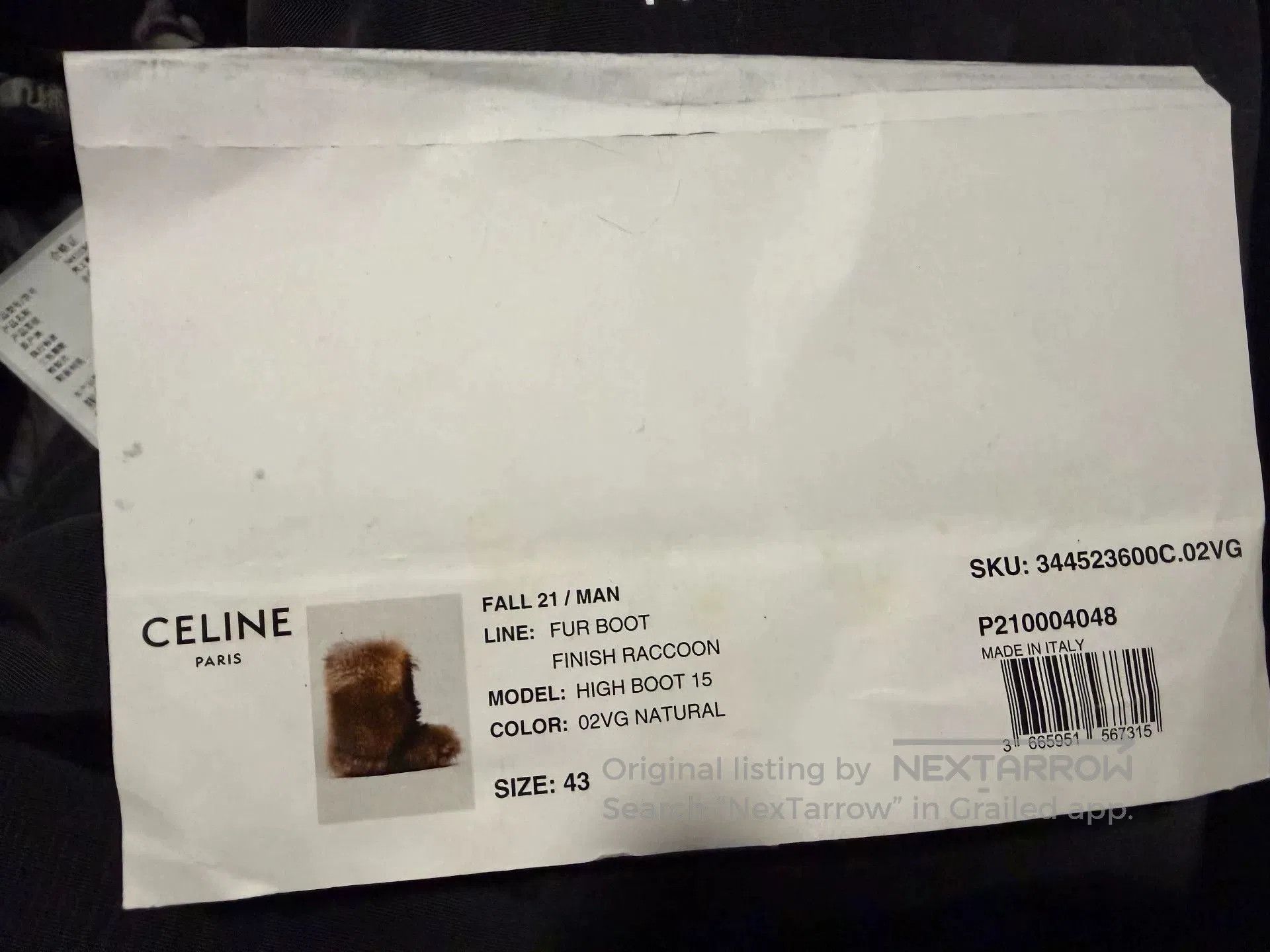 Celine Celine Homme Brown Faux Fur Boots. Size US 10 / EU 43 - 5 Thumbnail