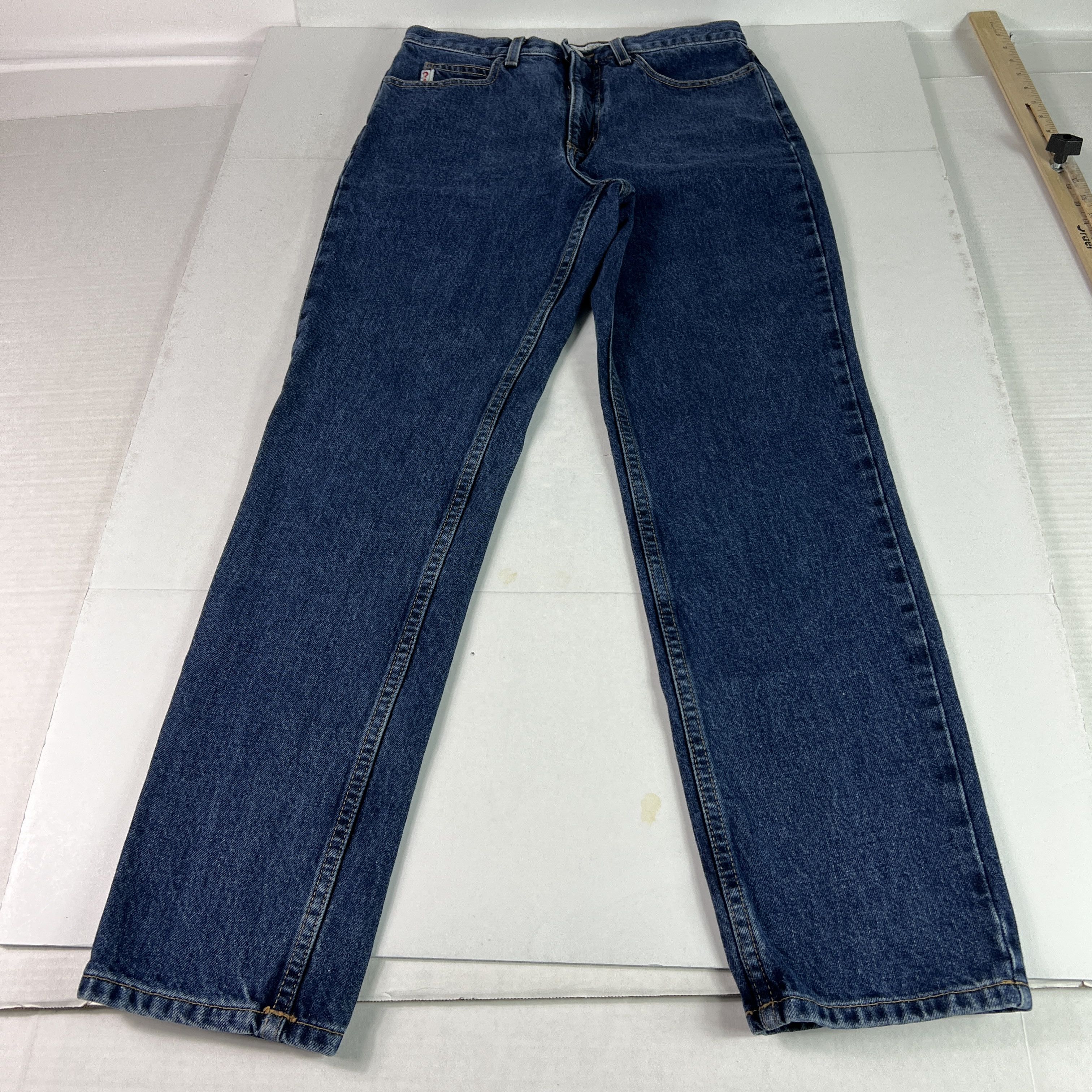 Guess VTG 90s Guess Jeans High Rise Straight Narrow Leg Blue Denim Size 30" / US 8 / IT 44 - 1 Thumbnail