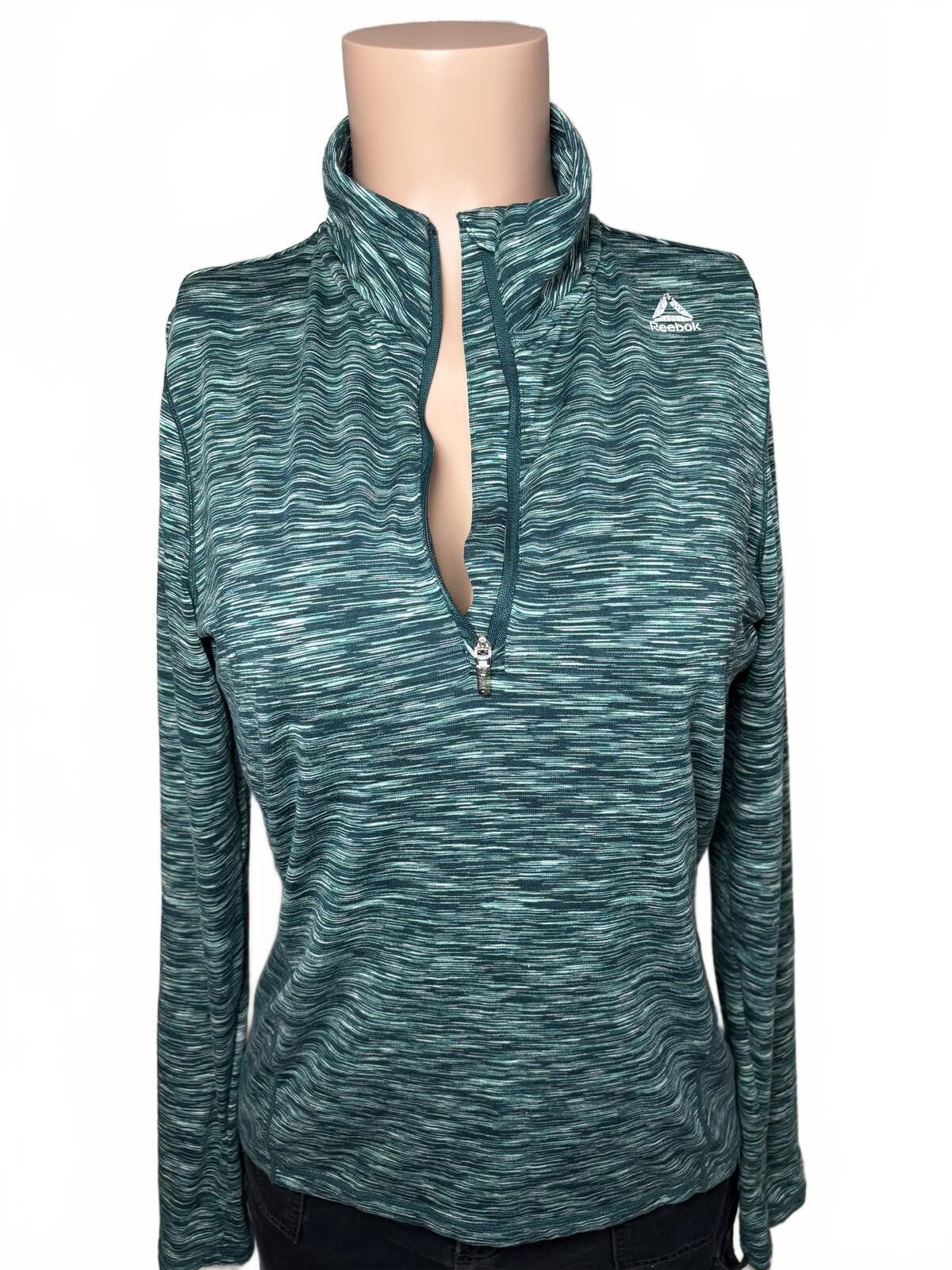 Reebok Reebok Women's Long Sleeve Half Zip Activewear Top Medium Size M / US 6-8 / IT 42-44 - 2 Thumbnail