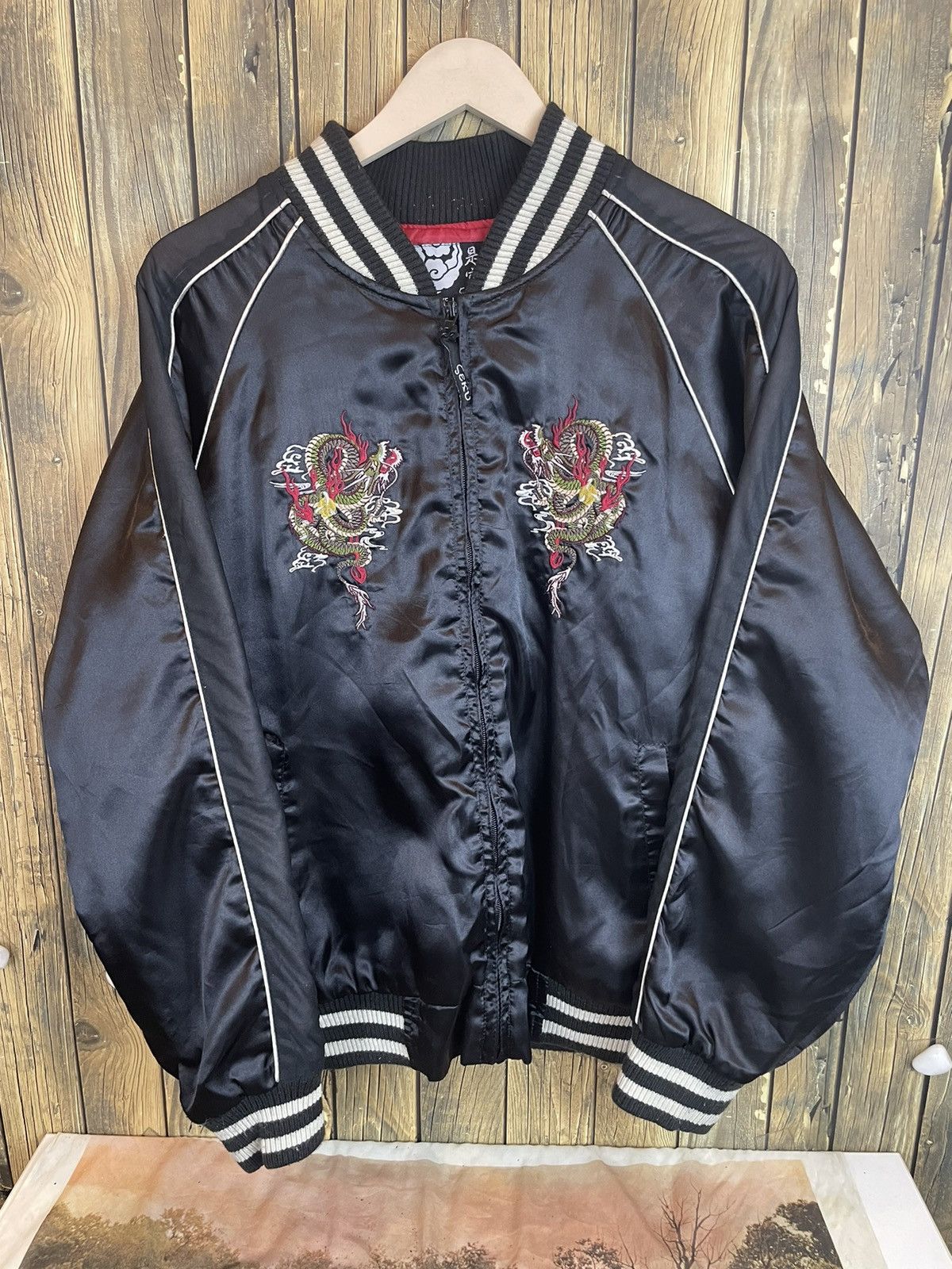 Japanese Brand × Vintage Vintage Sukajan Souvenier Jacket Dragon Size US M / EU 48-50 / 2 - 1 Thumbnail