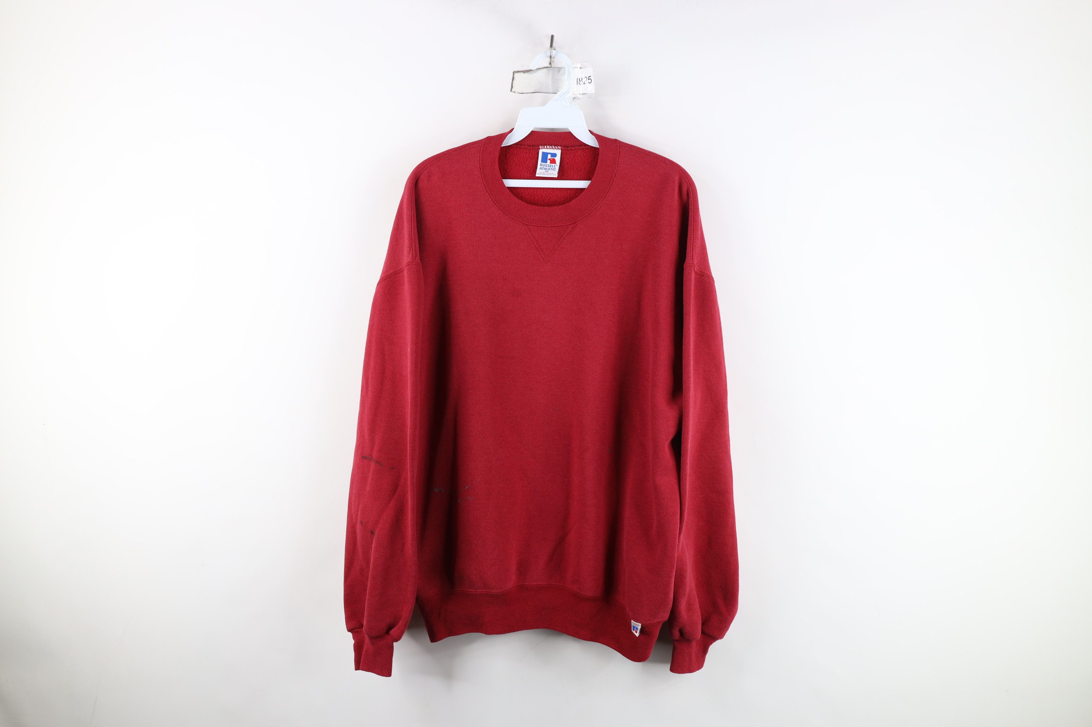 Russell Athletic Vintage 90s Russell Athletic Blank Crewneck Sweatshirt USA Size US XL / EU 56 / 4 - 1 Thumbnail