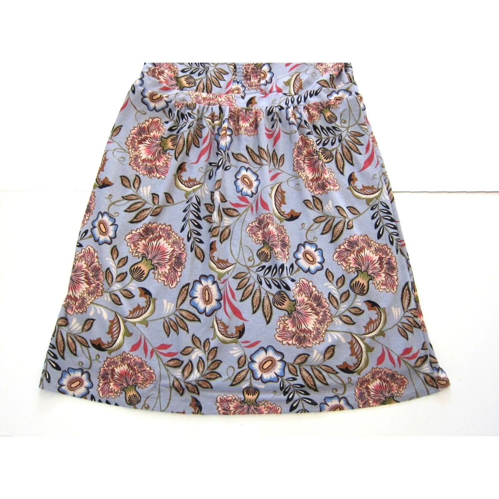 Pinko Cj Banks Purple Pink Brown Floral Stretch Sleeveless Tank Sun Dress Woman 1X Size XL / US 12-14 / IT 48-50 - 6 Thumbnail