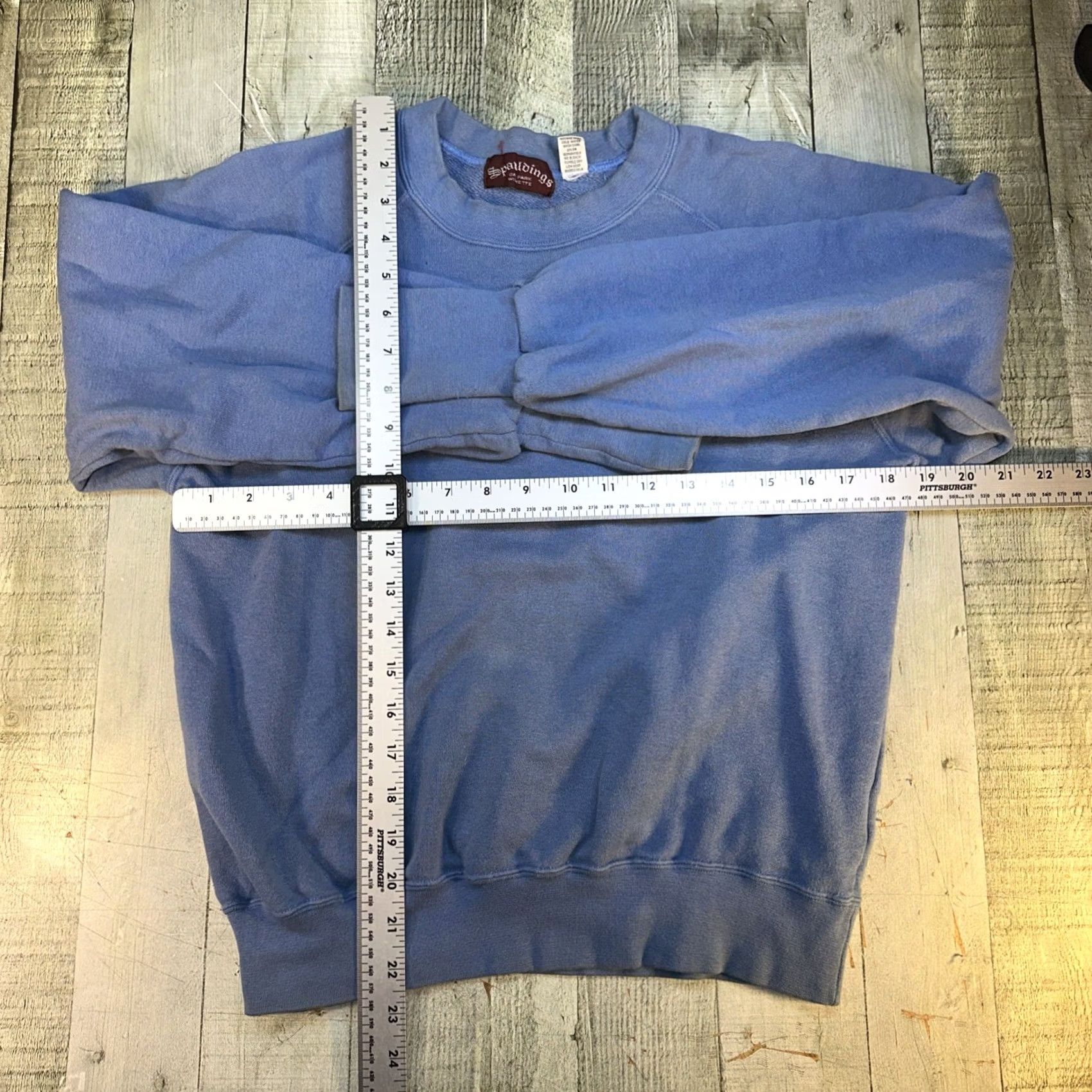Spalding VINTAGE Spalding Sweatshirt Raglan Blue Terry Loopback Made in Japan Mens S Size US S / EU 44-46 / 1 - 7 Thumbnail