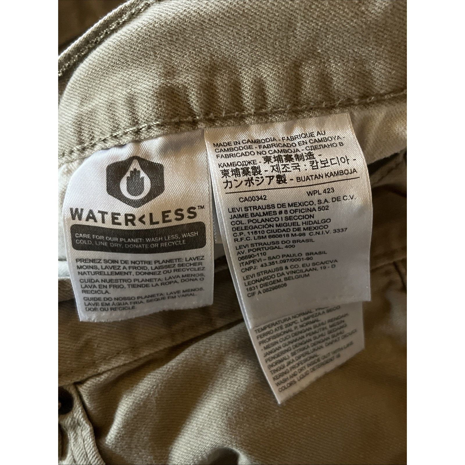 Levi's Levi Men's 559 Relaxed Straight Khaki Pants 32x29 White Tab Size US 32 / EU 48 - 4 Thumbnail