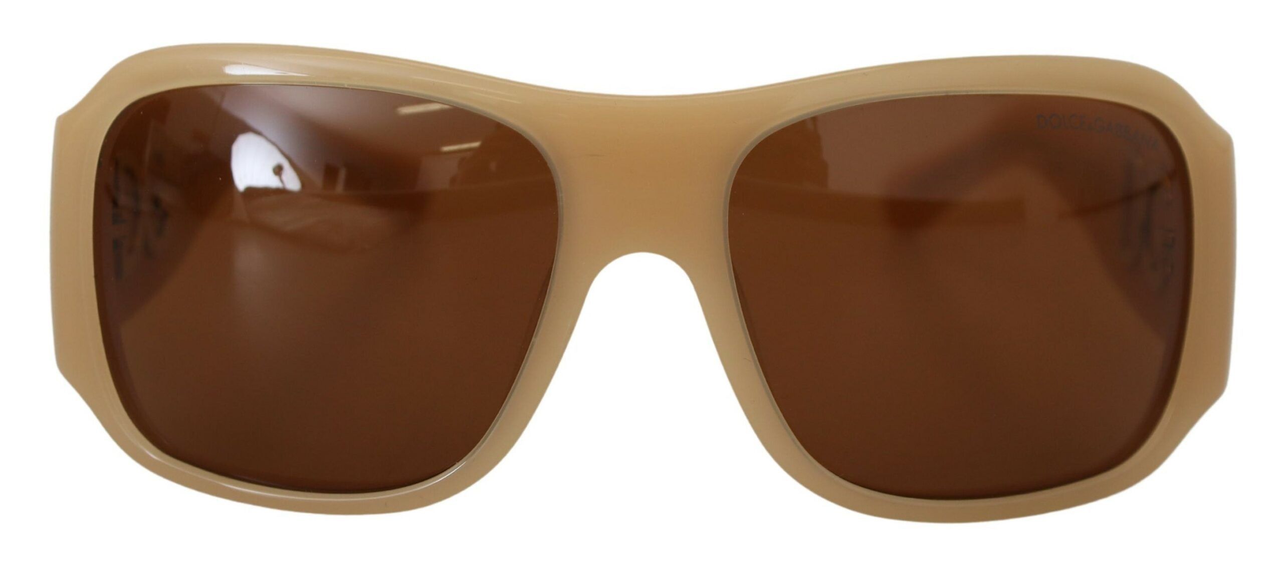 Dolce & Gabbana Elegant Cream Swarovski Women's Sunglasses Size ONE SIZE - 1 Thumbnail