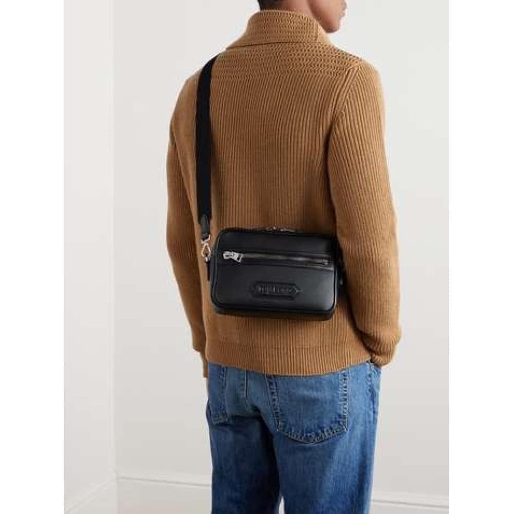 Tom Ford o1loc1c0126 H0654 Size: OS / Leather Messenger Bag in Black Size ONE SIZE - 2 Thumbnail