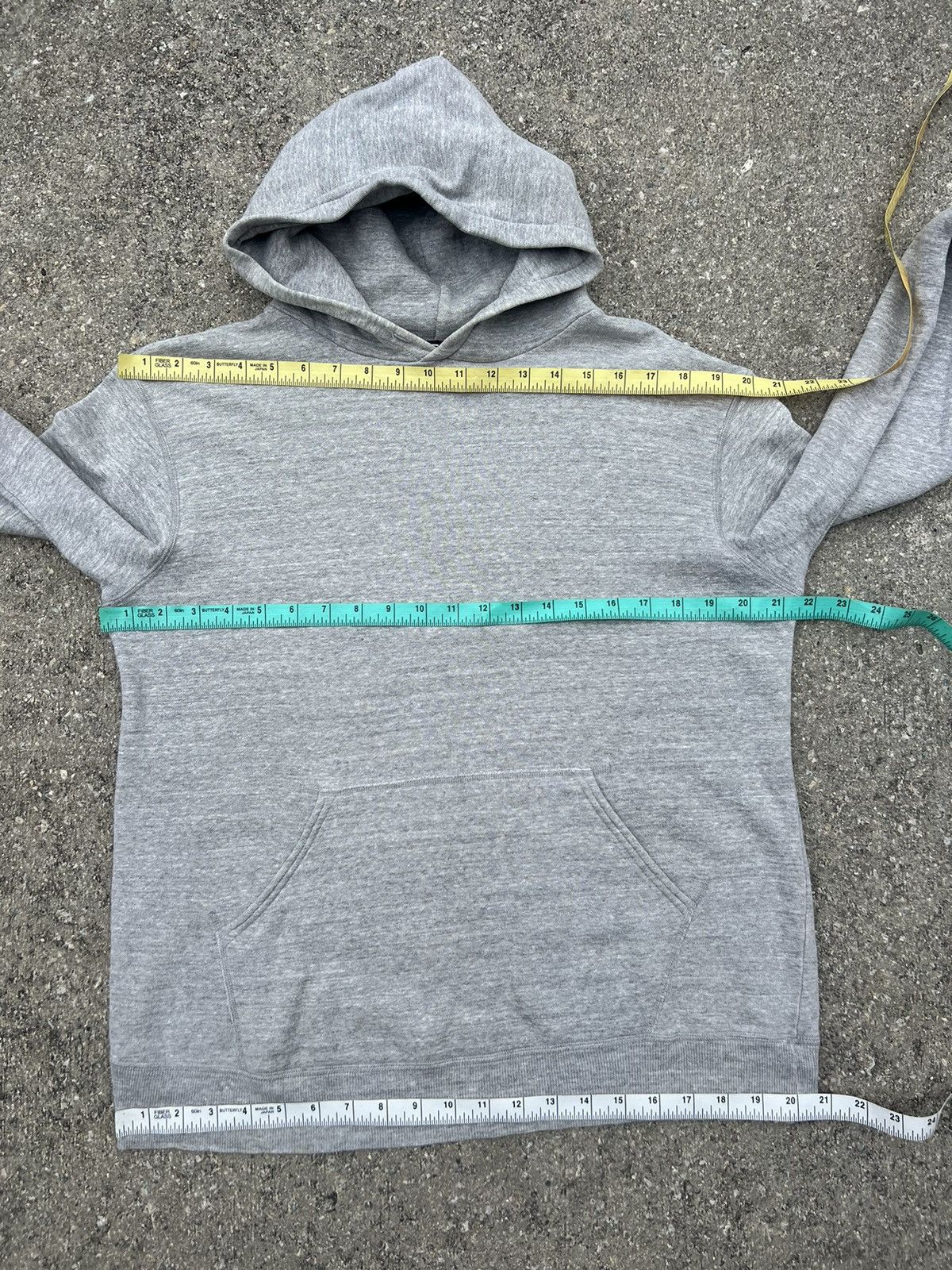 Vintage Vintage 90s Ozone Rocks Japan Grey Hoodie Sweater Size US M / EU 48-50 / 2 - 18 Thumbnail