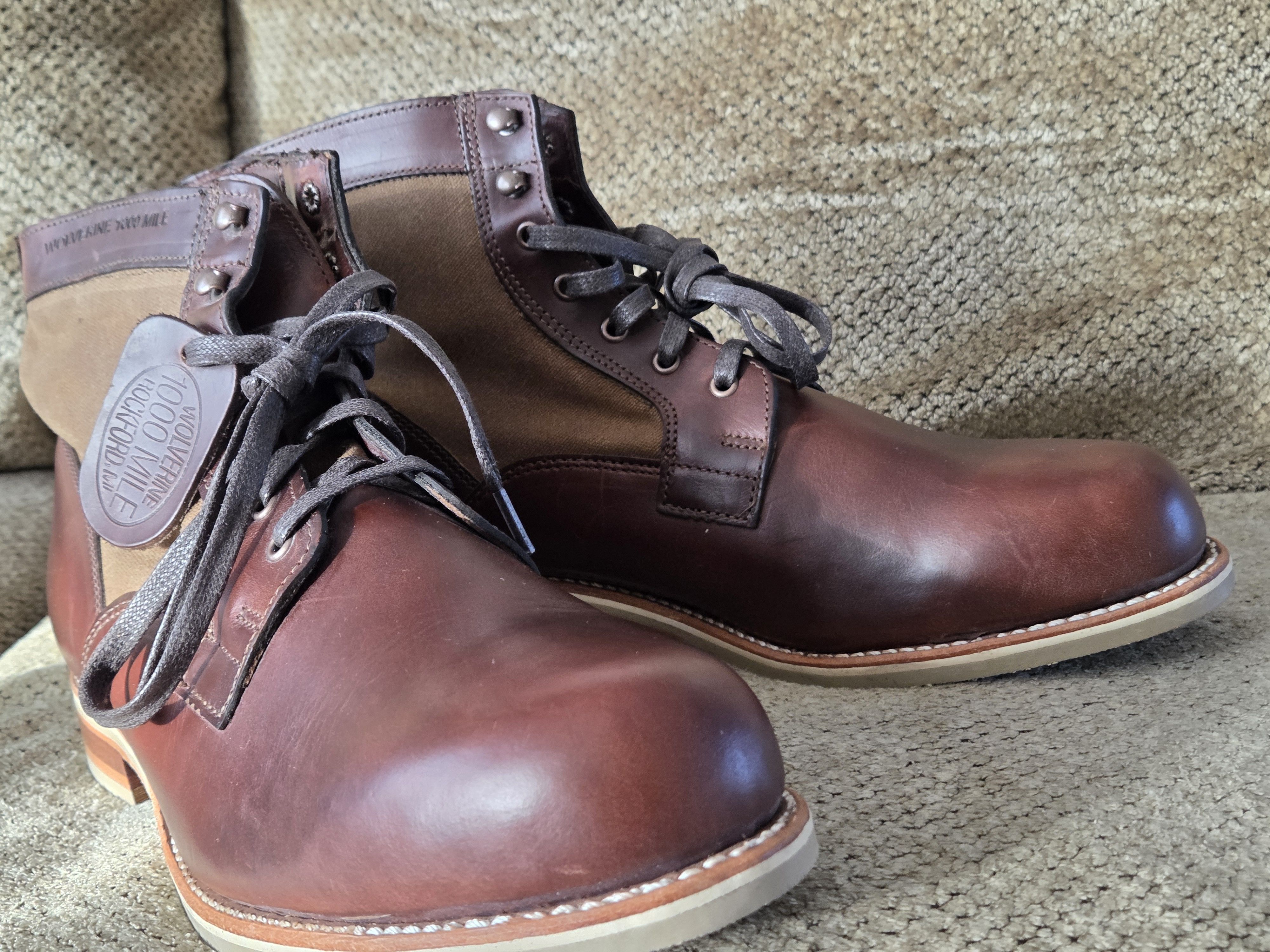 Wolverine Wolverine 1000 Mile Boots Leather/Canvas Size 12 Brand New Size US 12 / EU 45 - 10 Thumbnail