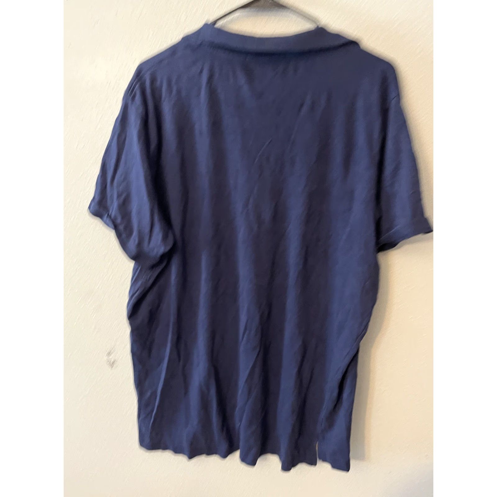 U.S. Polo Assn. U.S. Polo Assn. Polo Shirt Men XL Navy Blue Logo Luxury Feel Short Sleeve Button Collared 100% Cotton Size US XL / EU 56 / 4 - 2 Thumbnail