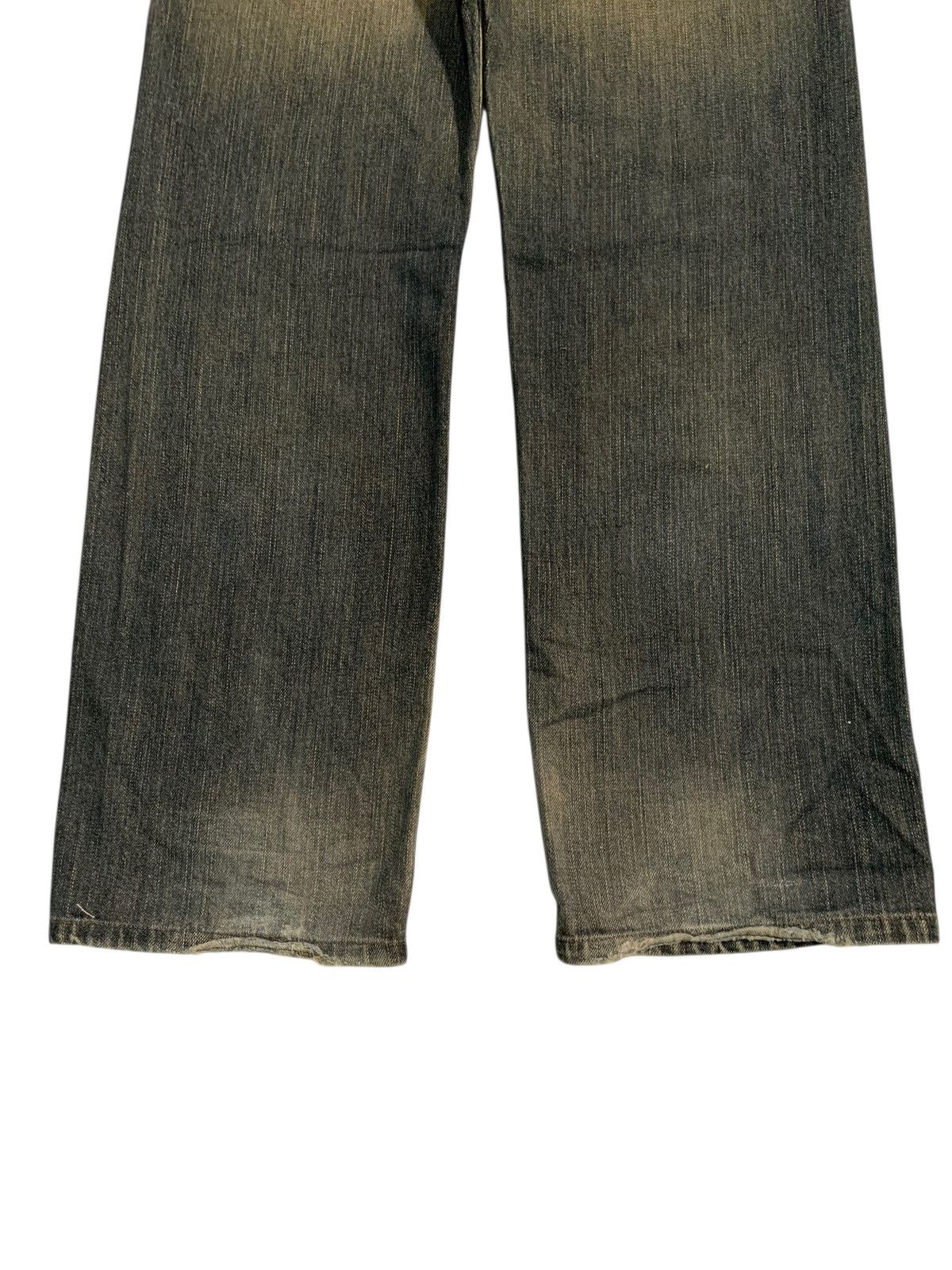 Edwin VINTAGE EDWIN 505z SELVEDGE RUSTY JAPANESE DISTRESSED DENIM Size US 31 - 9 Thumbnail