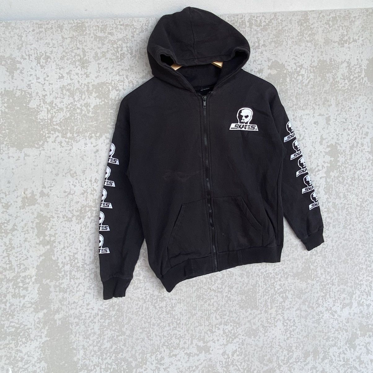 Other Vintage Skater Alien Full Zip Hoodie Big Printed Black SizeS Size US S / EU 44-46 / 1 - 3 Thumbnail