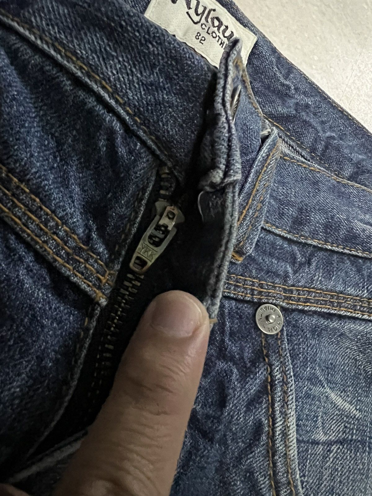 If Six Was Nine × Japanese Brand 💥Vintage 90’s Style Nylaus Clothing Bushpants Clawmark Jean Size US 30 / EU 46 - 9 Thumbnail
