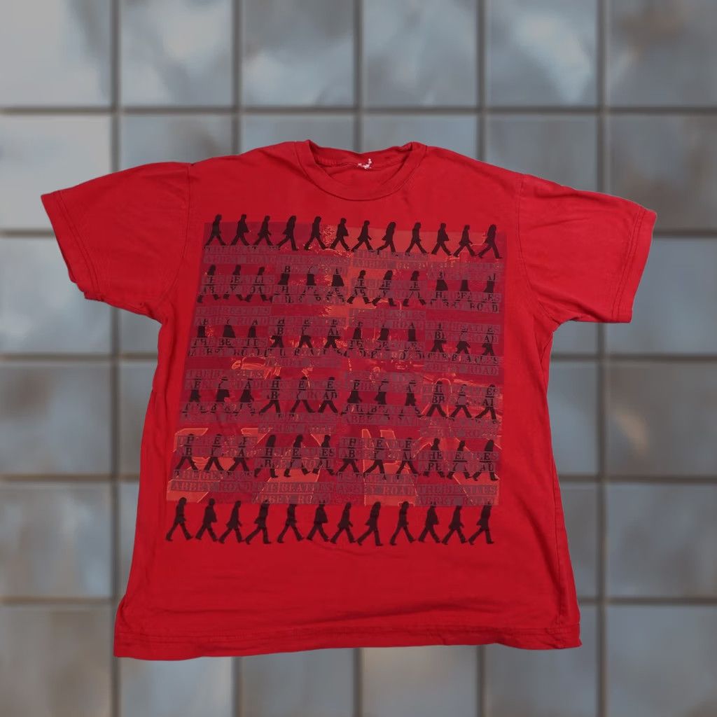 Vintage VINTAGE Beatles Abbey Road Shirt Mens Medium Red Graphic Band Tee Short Sleeve Size US M / EU 48-50 / 2 - 1 Thumbnail