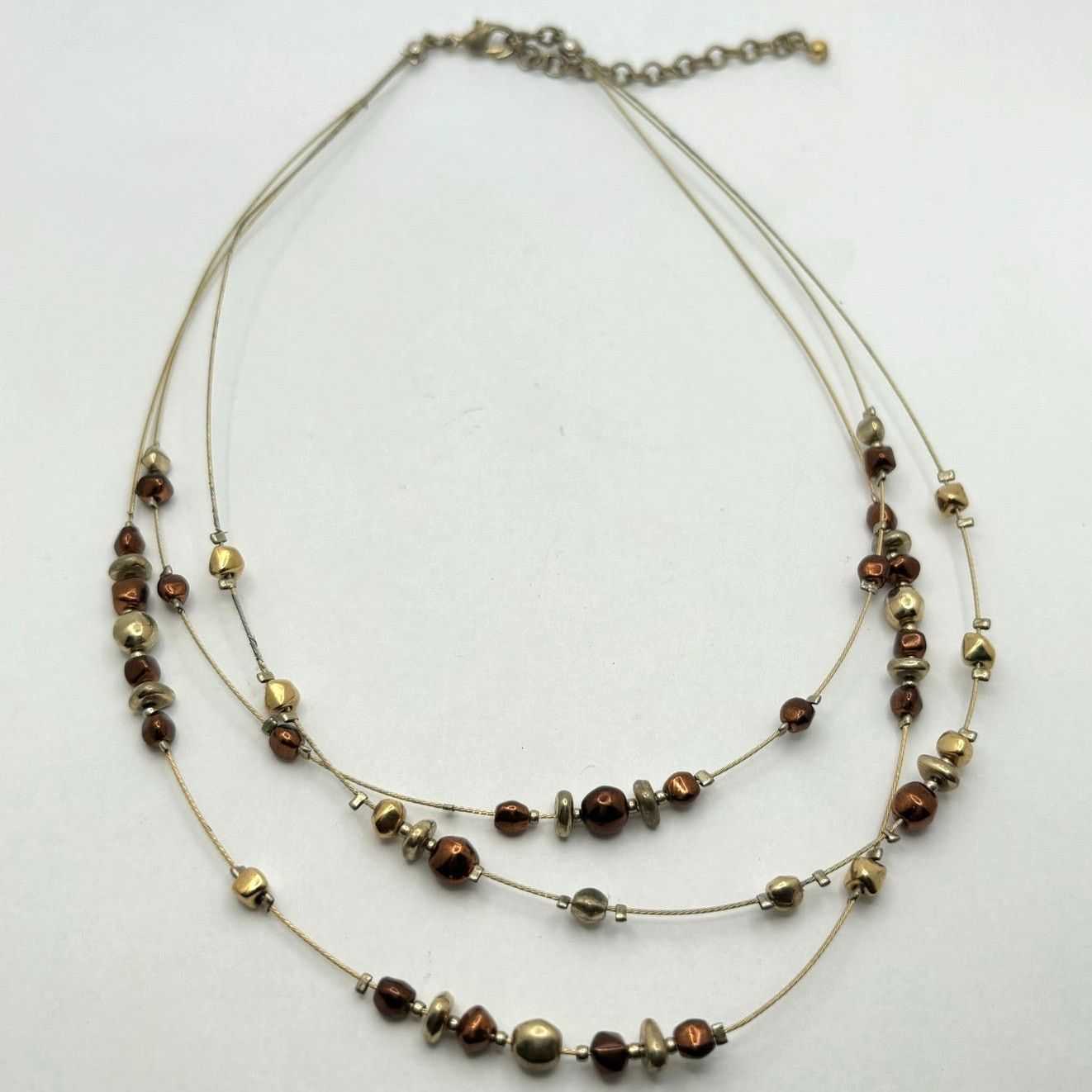 Other Vintage Gold & Brown Necklace Size ONE SIZE - 2 Thumbnail