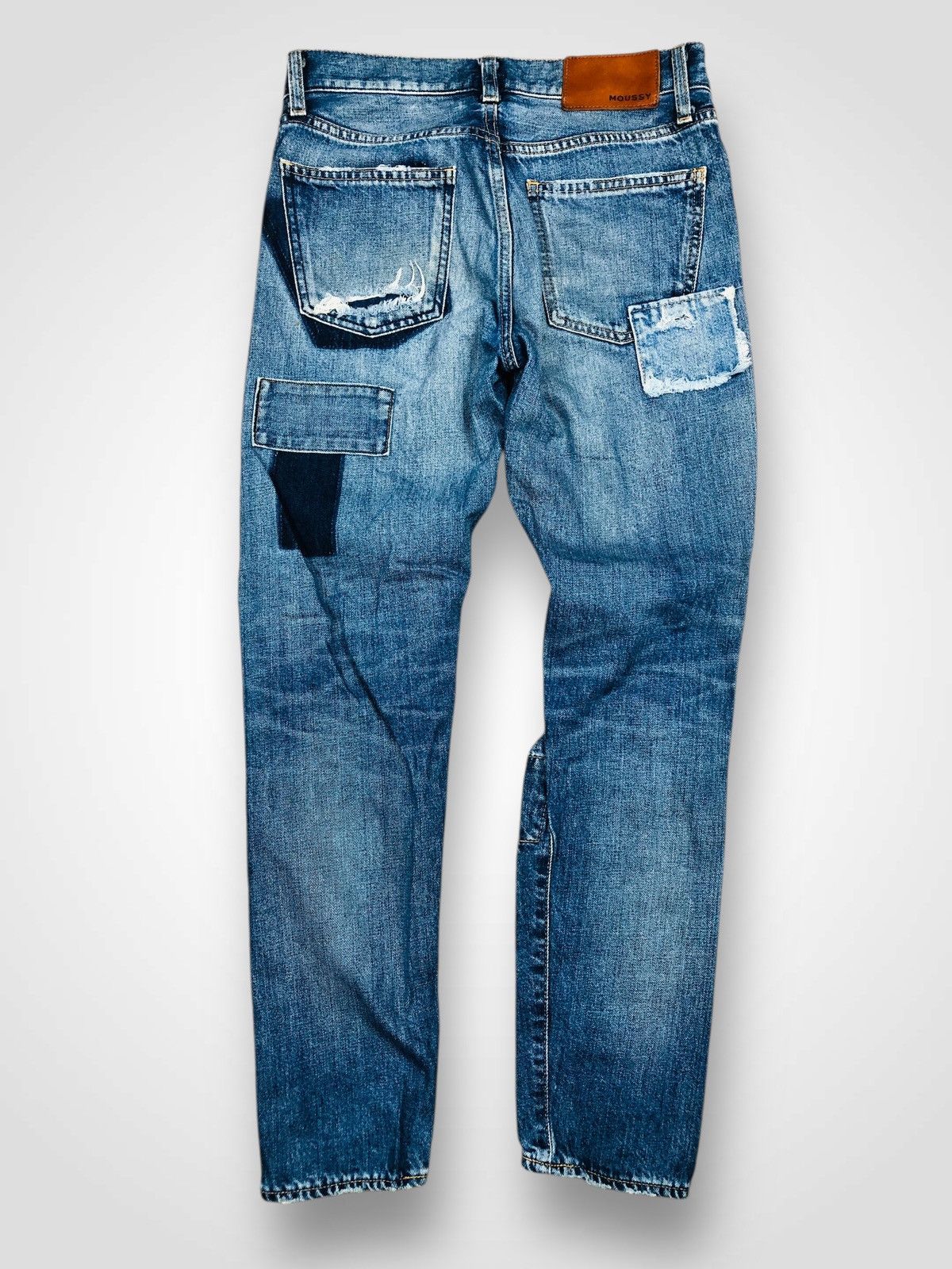 MOUSSY MOUSSY VINTAGE PATCHWORK DENIM (40) Size 25" / US 0 / IT 36 - 2 Thumbnail