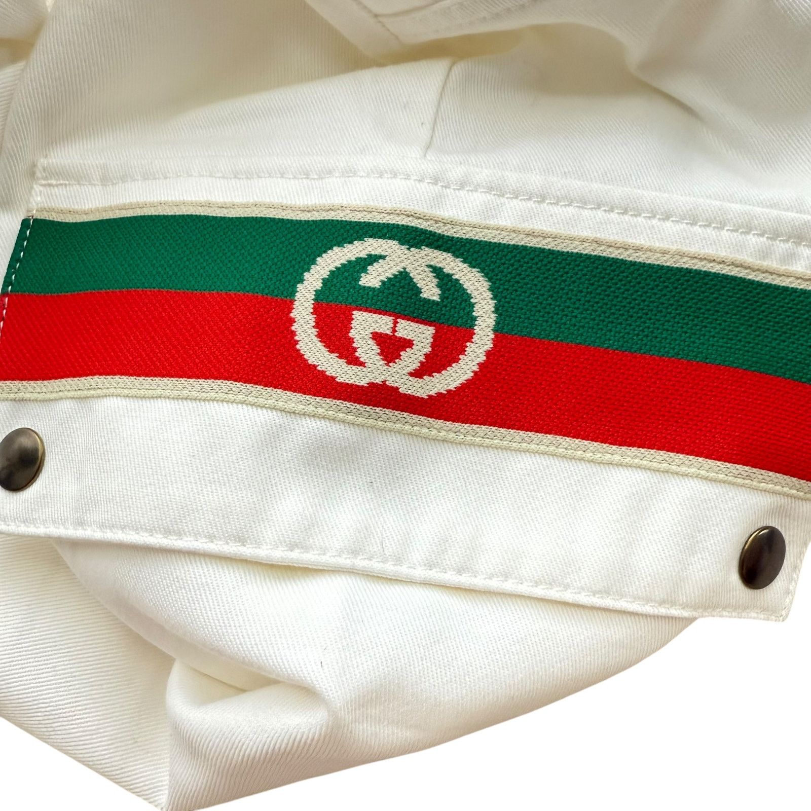 Gucci New Gucci Off White Canvas Pressed Cotton Cargo Pants 50 Size US 36 / EU 52 - 10 Thumbnail