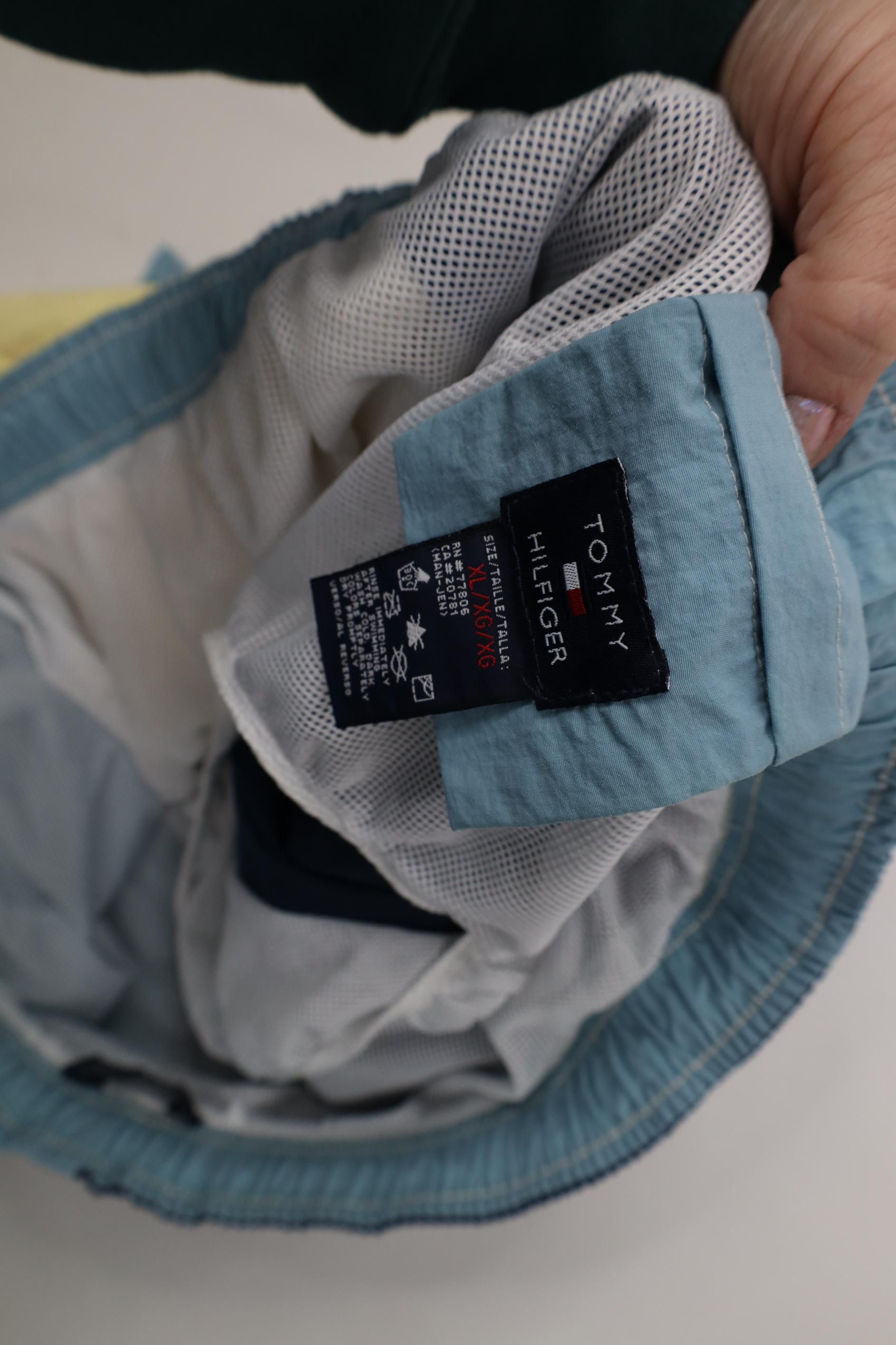 Tommy Hilfiger Vintage 90s Y2K Tommy Hilfiger Lined Swim Trunks Shorts Size US 36 / EU 52 - 8 Thumbnail