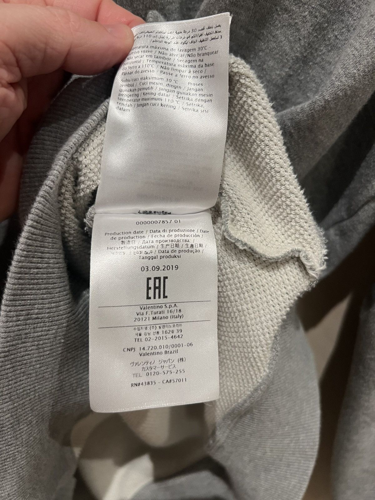 Valentino Valentino ”VLTN” sweather XL Size US XL / EU 56 / 4 - 4 Thumbnail