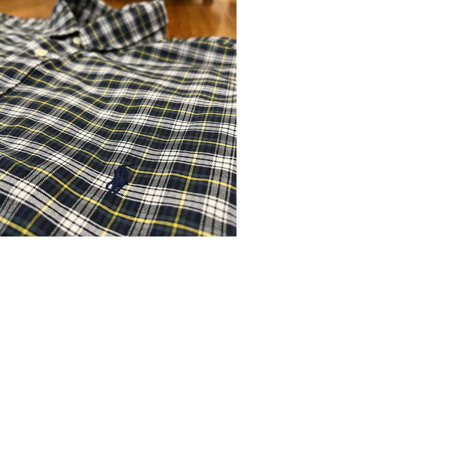 Polo Ralph Lauren VINTAGE Polo Ralph Lauren Logo Shirt Big Size 2XB Men's Cotton Long Sleeve Plaid Green Size US XXL / EU 58 / 5 - 9 Thumbnail