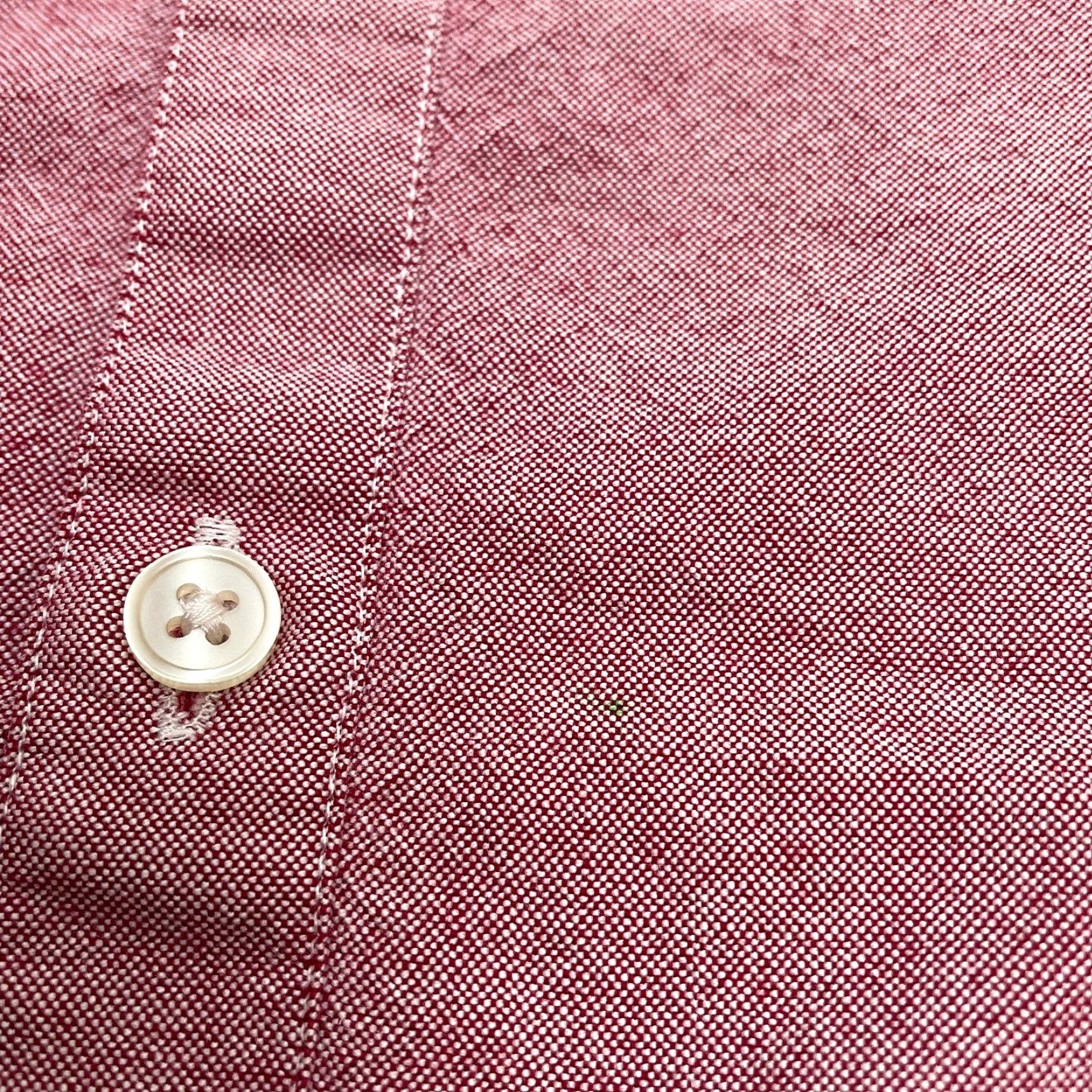 Asos VINTAGE ASOS Men's Button-Down Shirt Short Sleeve Casual Preppy Cotton Red M Size US M / EU 48-50 / 2 - 7 Thumbnail