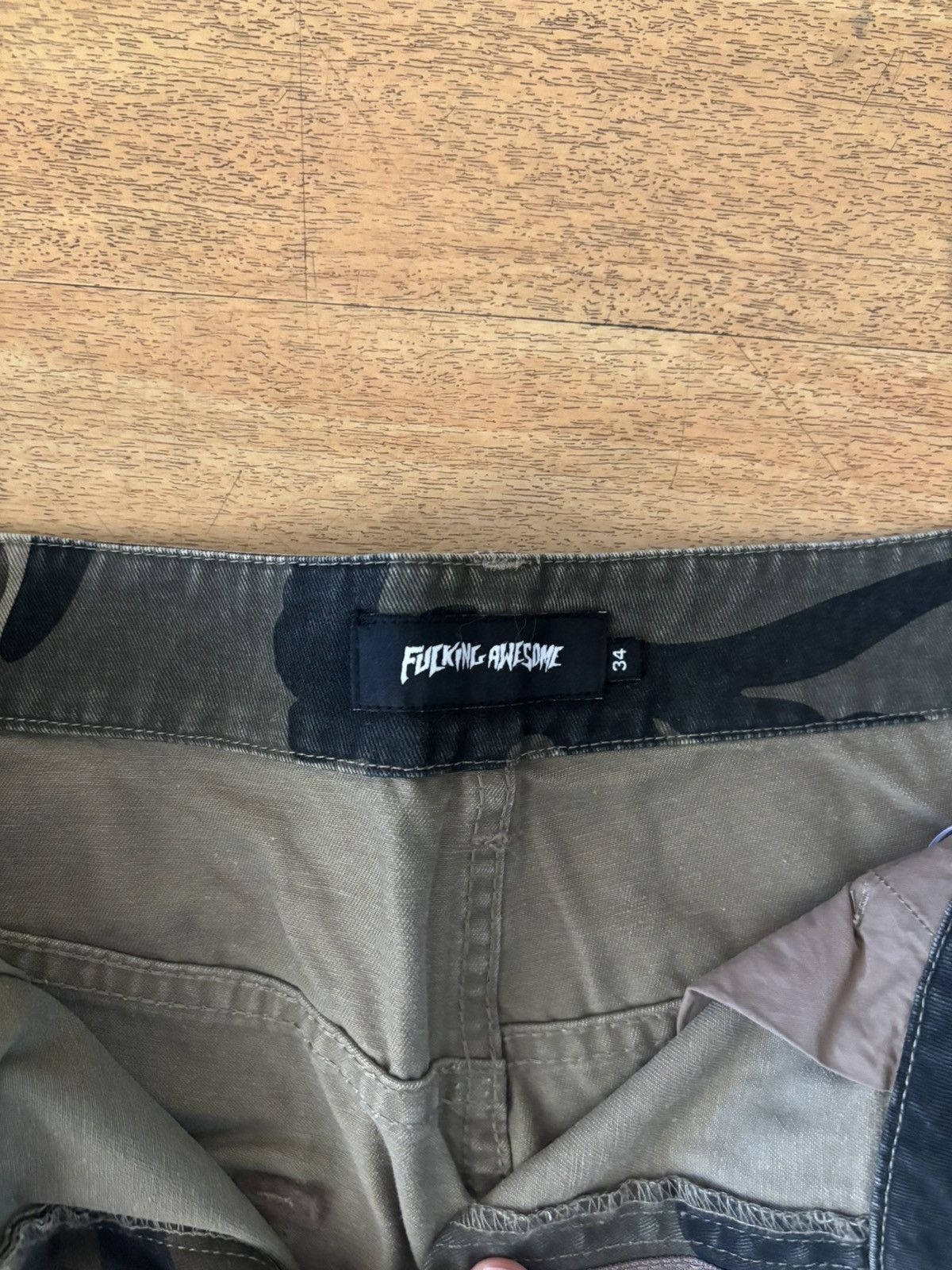 Fucking Awesome Fucking Awesome Camo Cargo Pants Size US 34 / EU 50 - 3 Thumbnail