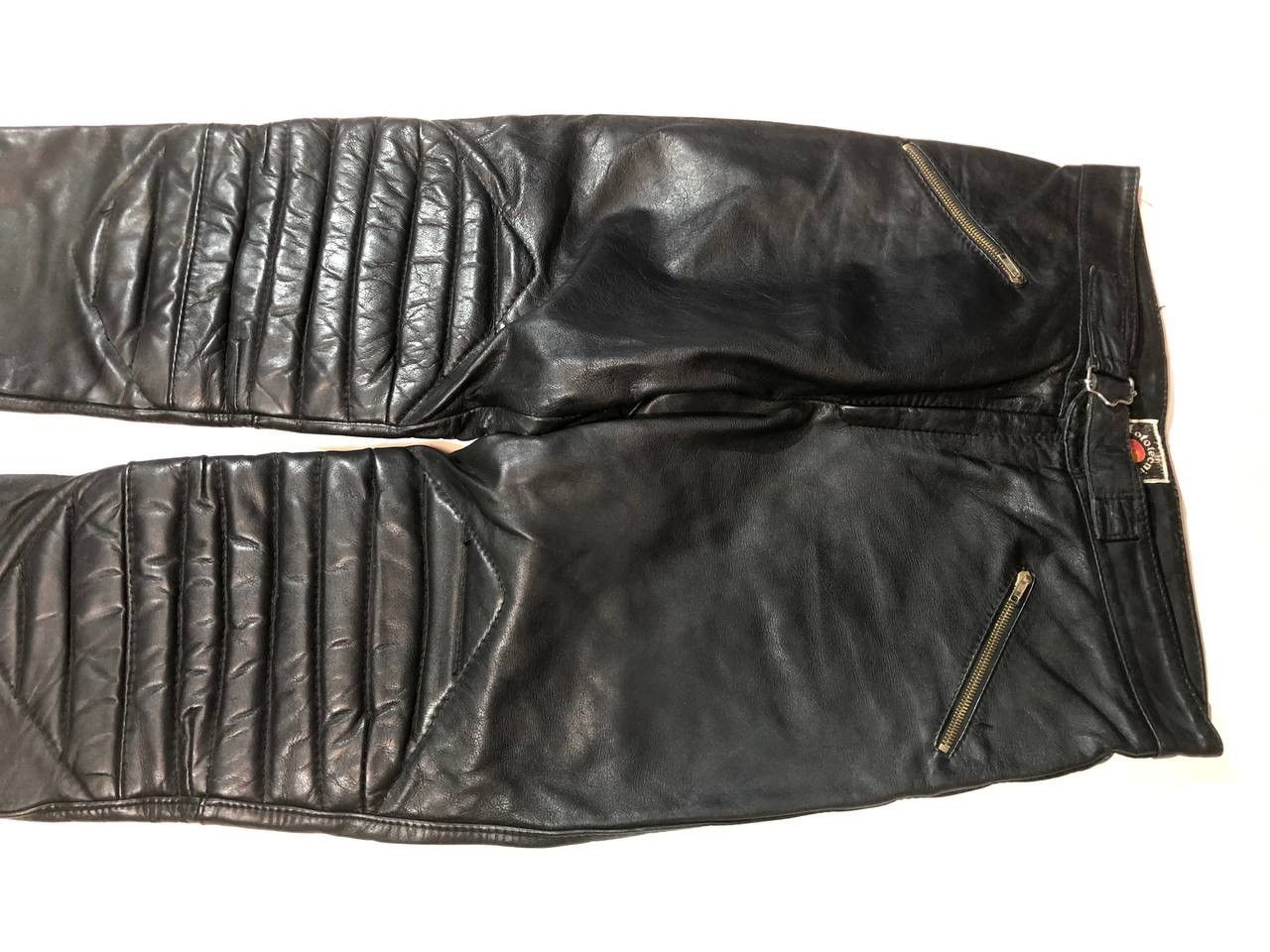 Leather Mototechnica Vintage Racing Moto Leather Pants Size US 34 / EU 50 - 2 Thumbnail