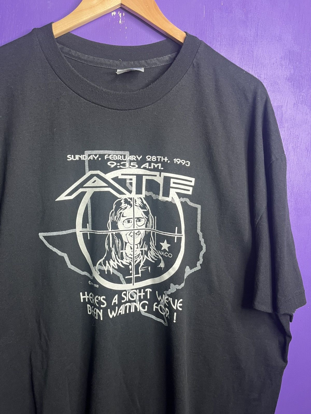 Vintage Vintage 1993 ATF Waco cult leader t-shirt Size US XXL / EU 58 / 5 - 3 Thumbnail