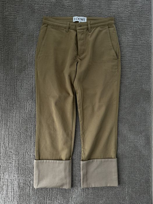 Loewe Fisherman Khaki Chino Pants | Grailed