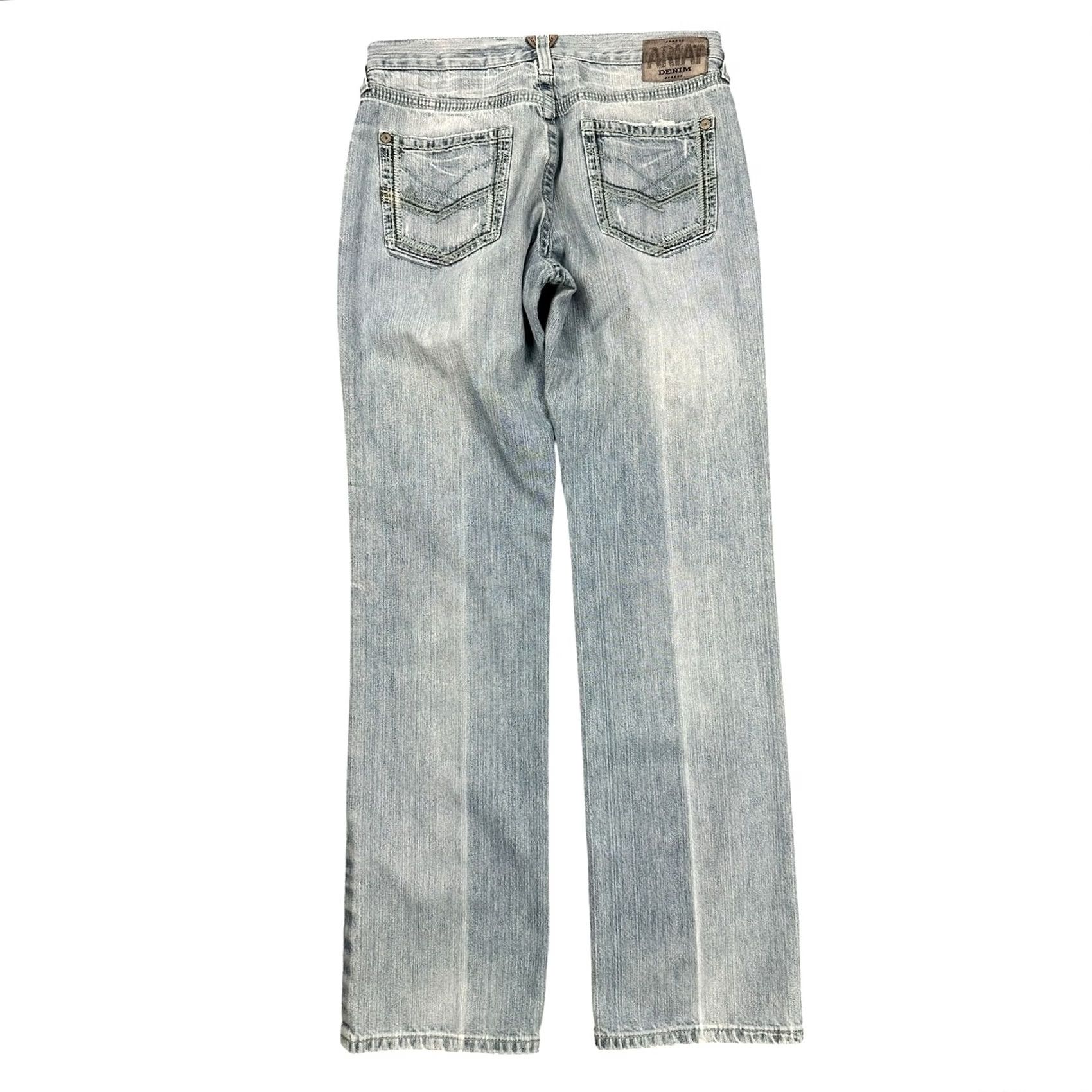 Ariat Ariat M5 Straight Gambler Stackable Jeans 34x36 Light Wash Men’s Size US 34 / EU 50 - 2 Thumbnail