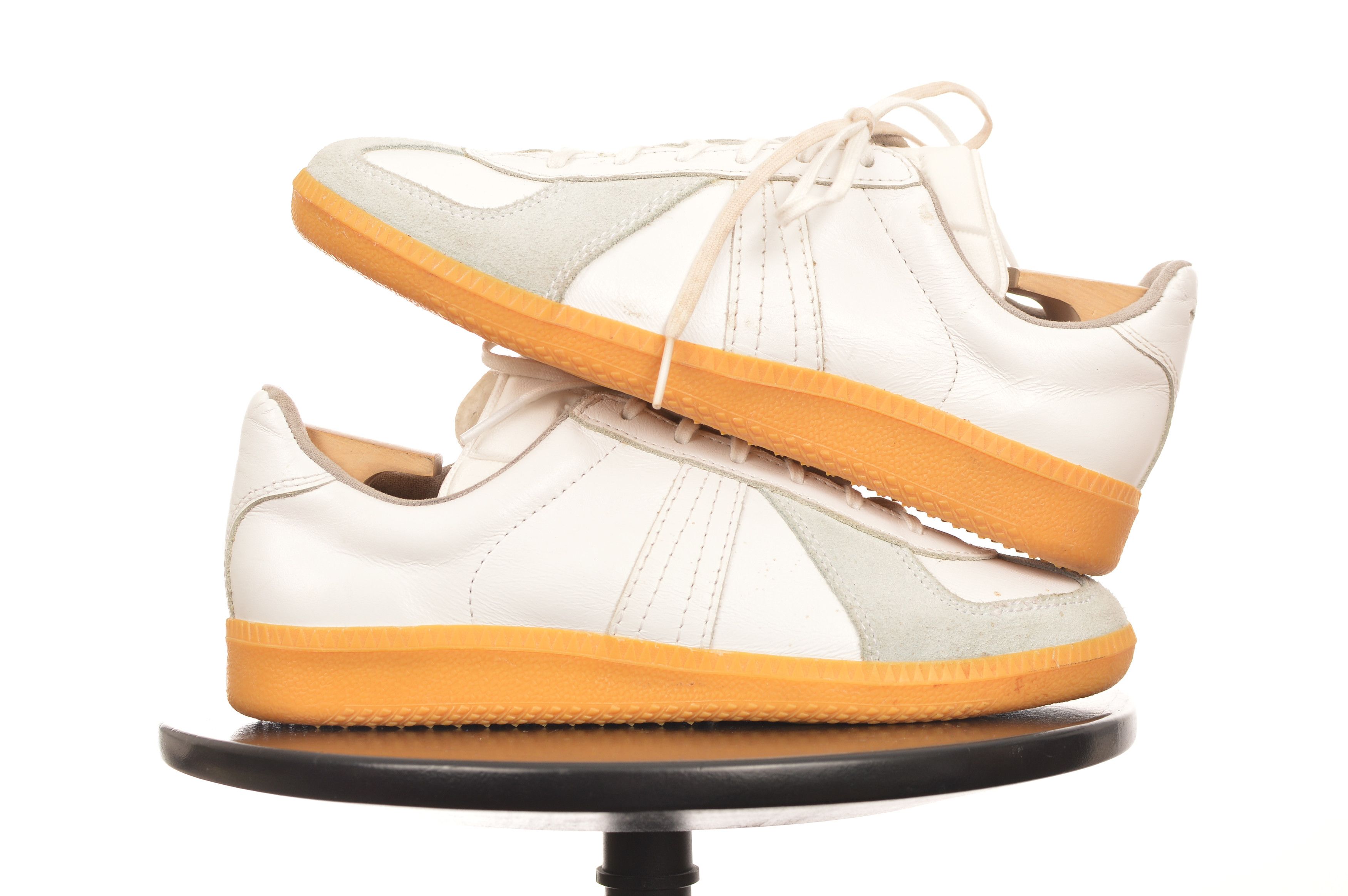 Vintage Bundeswehr BW Sport Vintage White Leather Sneakers Size US 5.5 / EU 38 - 4 Thumbnail