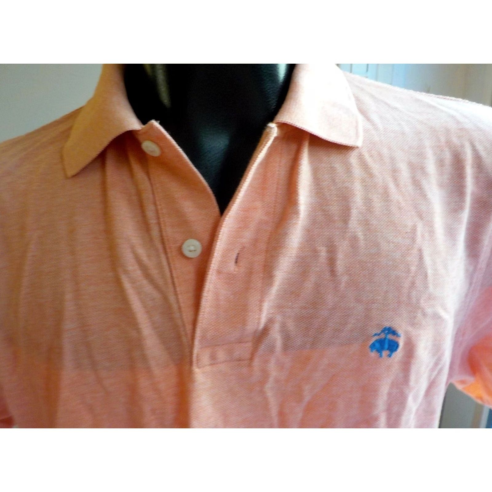 Brooks Brothers Brooks Brothers Polo Shirt Peach Medium 100% Cotton Original Fit Mens 1818 Size US M / EU 48-50 / 2 - 2 Thumbnail