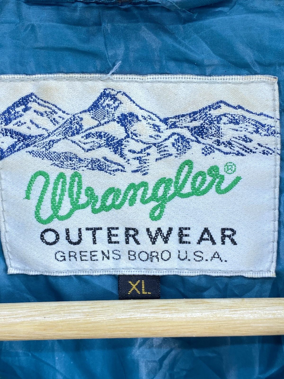 Wrangler Vintage Wrangler Green Boro Usa Quilted Nylon Jacket Size S / US 4 / IT 40 - 15 Thumbnail