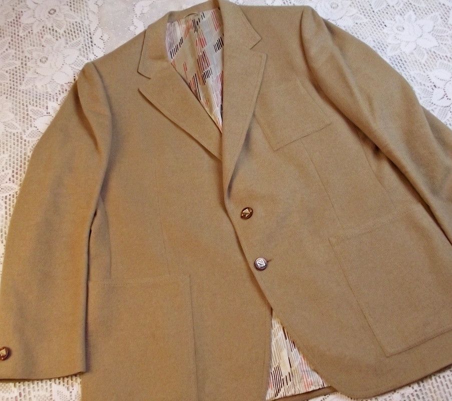 1960s LeBaron of California Mens Camel Hair Blazer