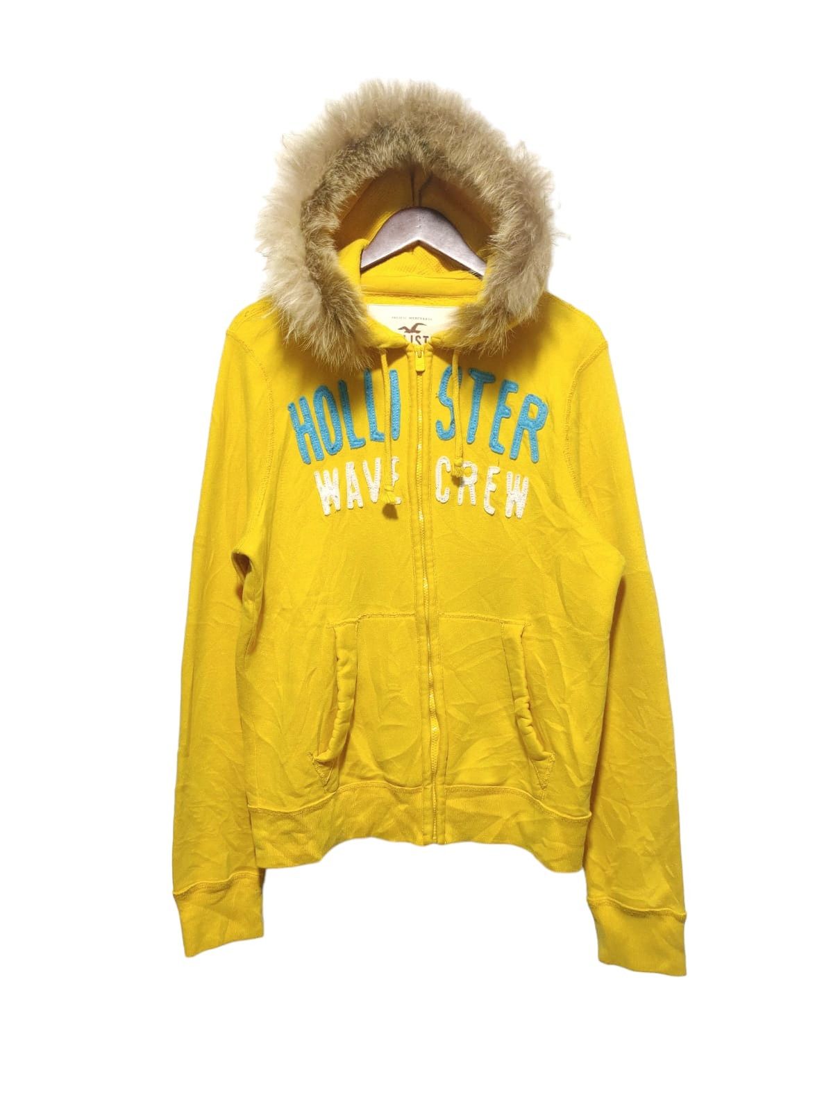 Hollister Fur Hoodie IfSixWasNine LGB style Yellow