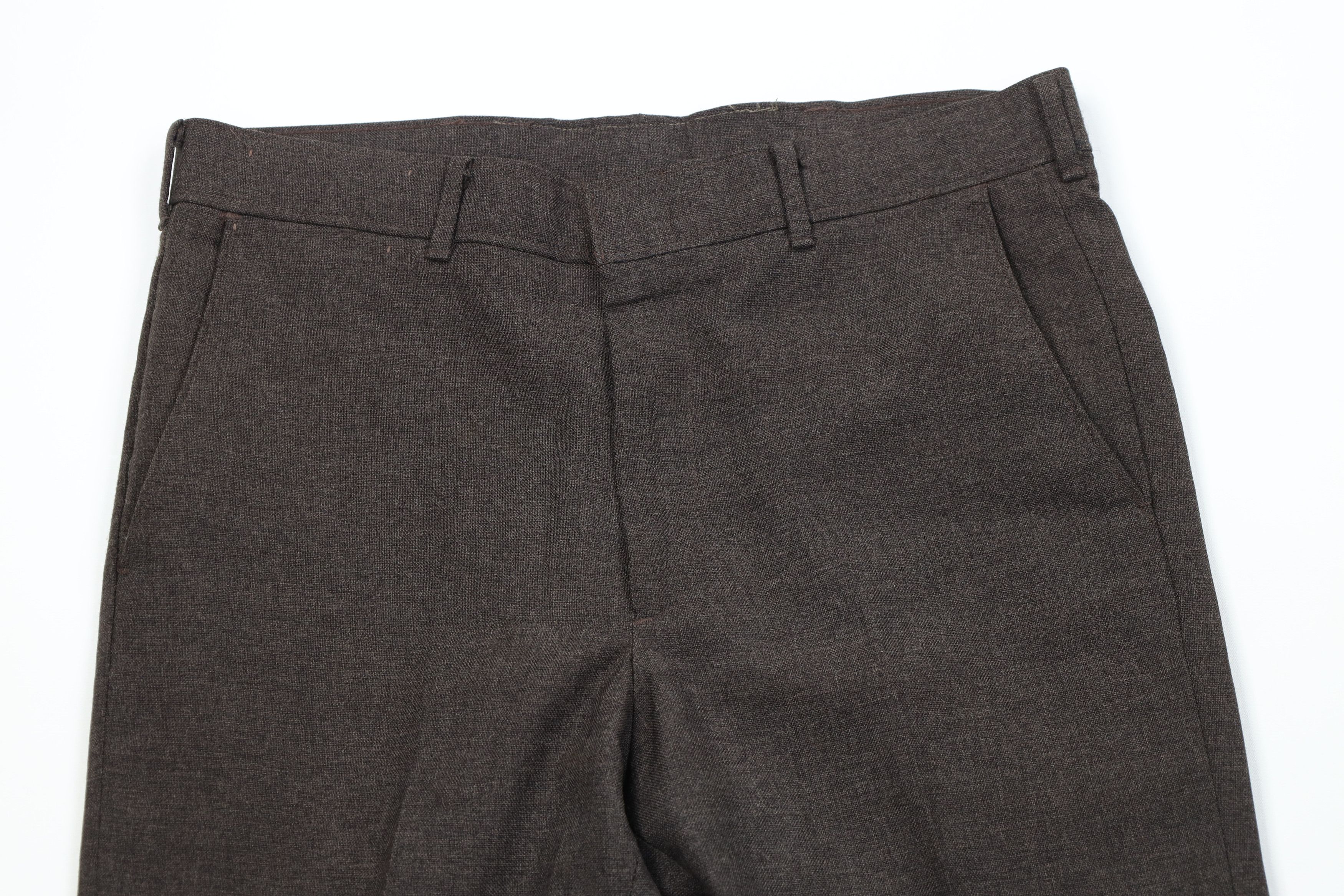 Levi's Vintage 70s Levis Knit Flared Wide Leg Chino Pants Brown USA Size US 32 / EU 48 - 2 Thumbnail