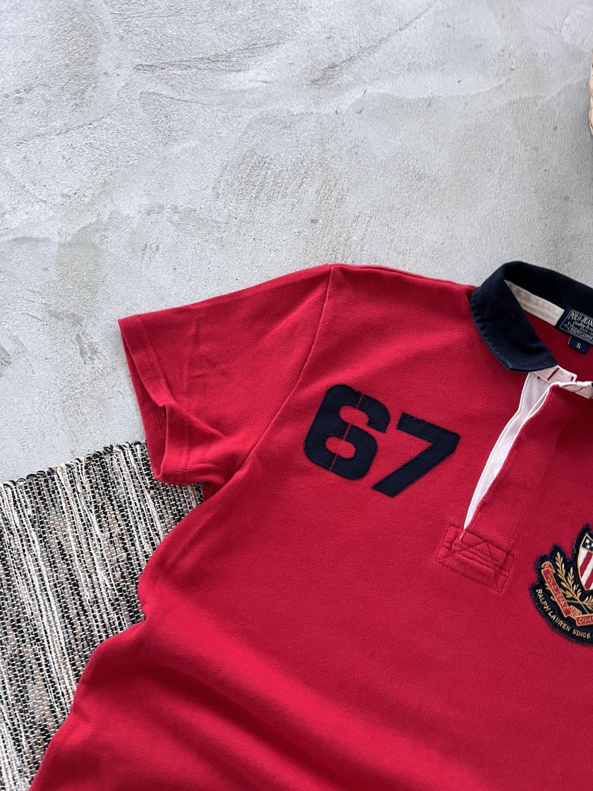 Polo Ralph Lauren Vintage Polo Ralph Lauren Red Logo Luxury Y2K Polo Tshirt Size US S / EU 44-46 / 1 - 2 Thumbnail